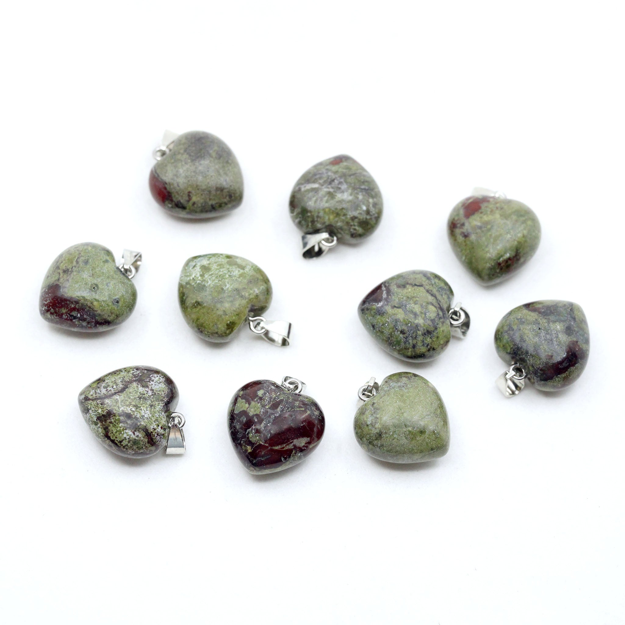 Heart Pendant 0.8 Inch (20 mm) - 10 Pcs