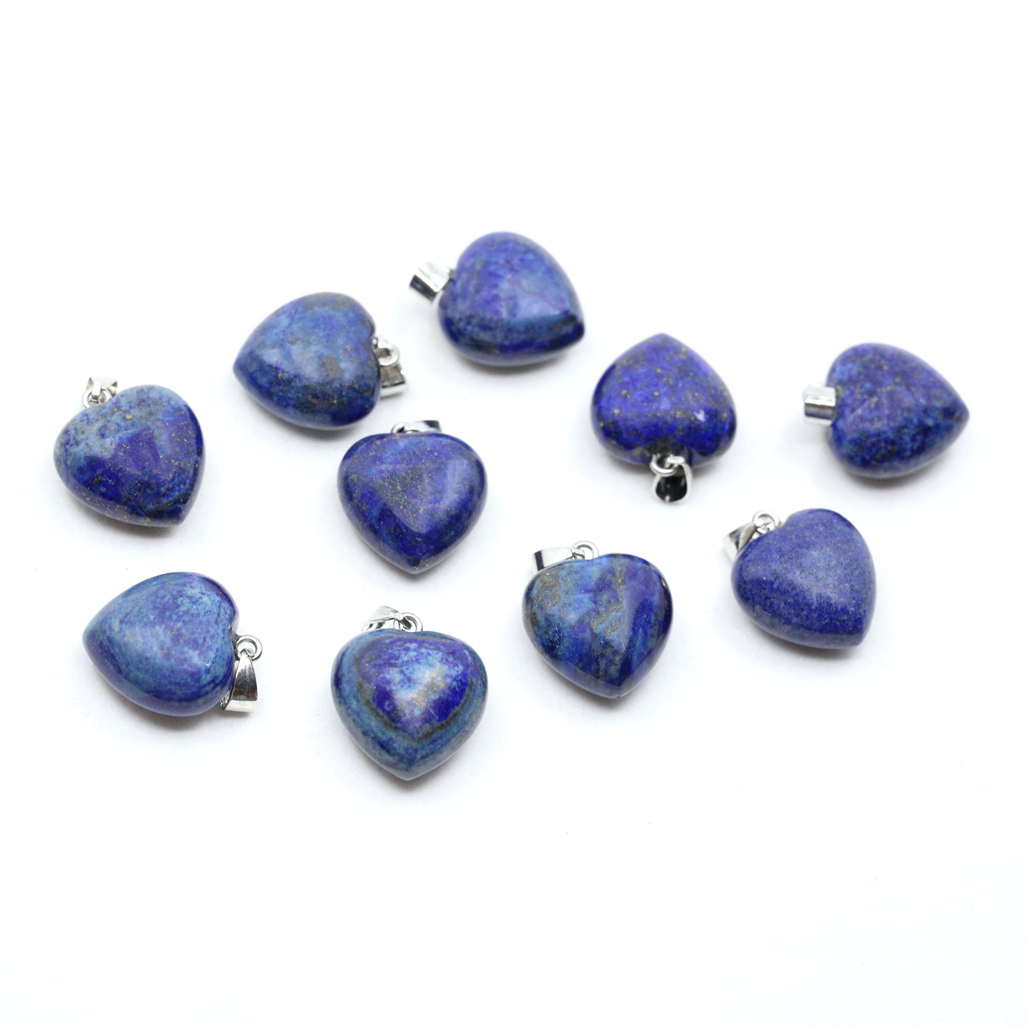 Heart Pendant 0.8 Inch (20 mm) - 10 Pcs