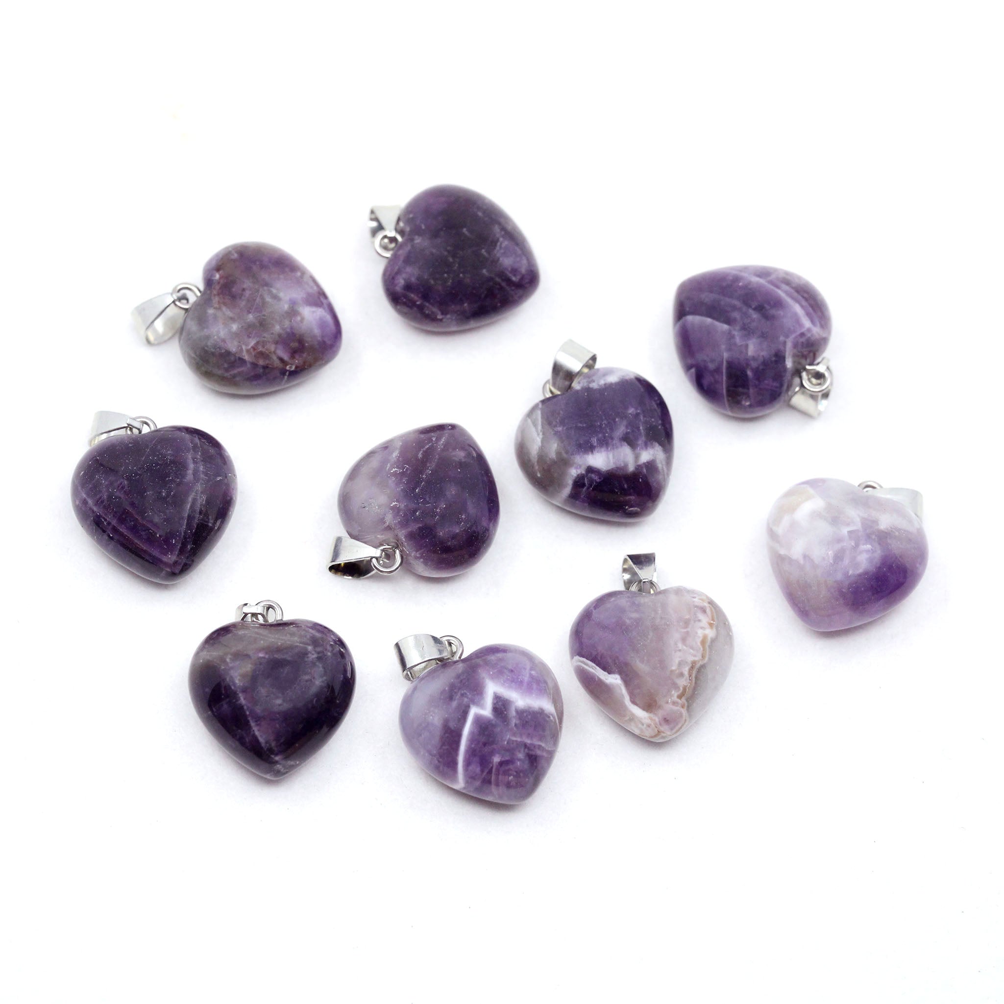 Heart Pendant 0.8 Inch (20 mm) - 10 Pcs
