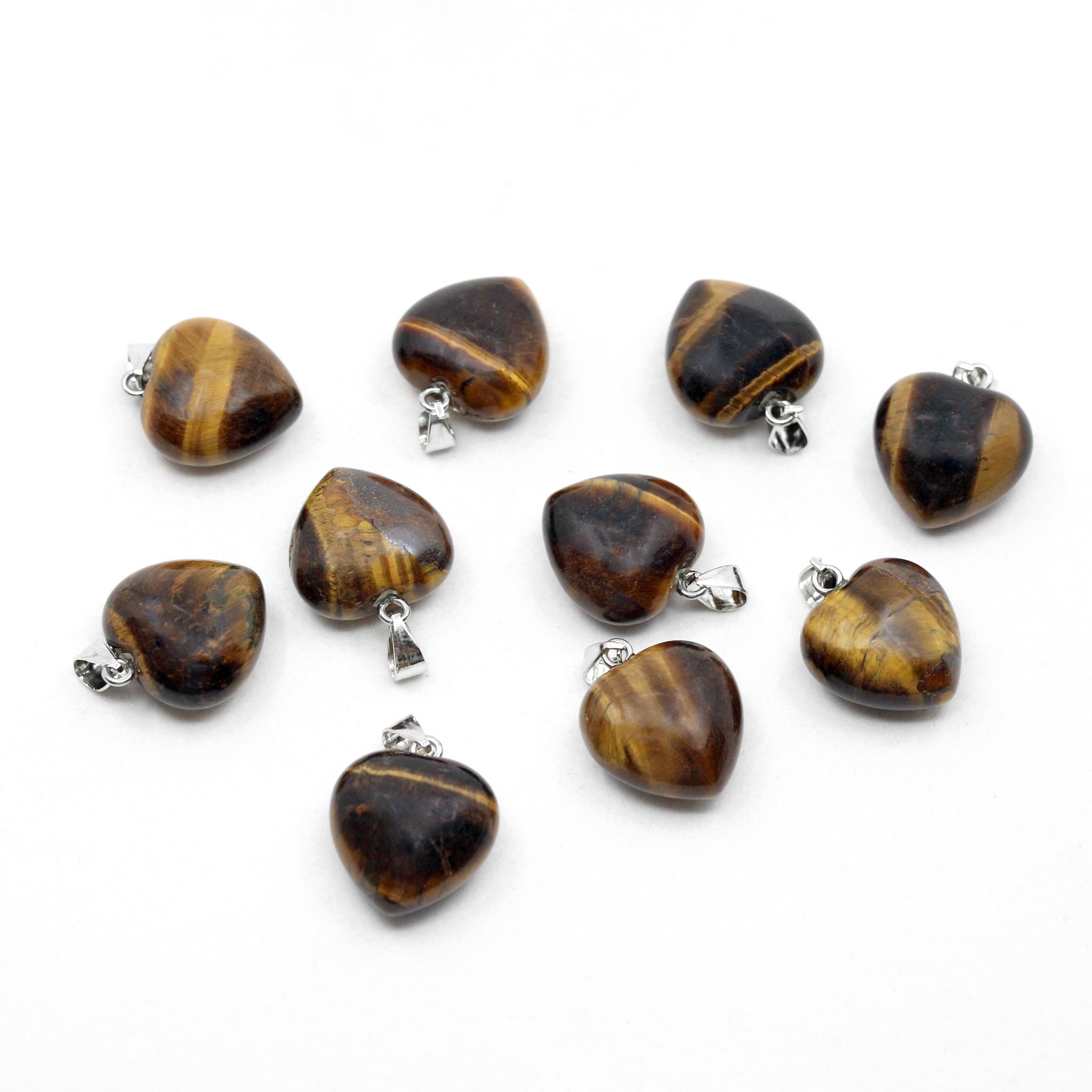 Heart Pendant 0.8 Inch (20 mm) - 10 Pcs
