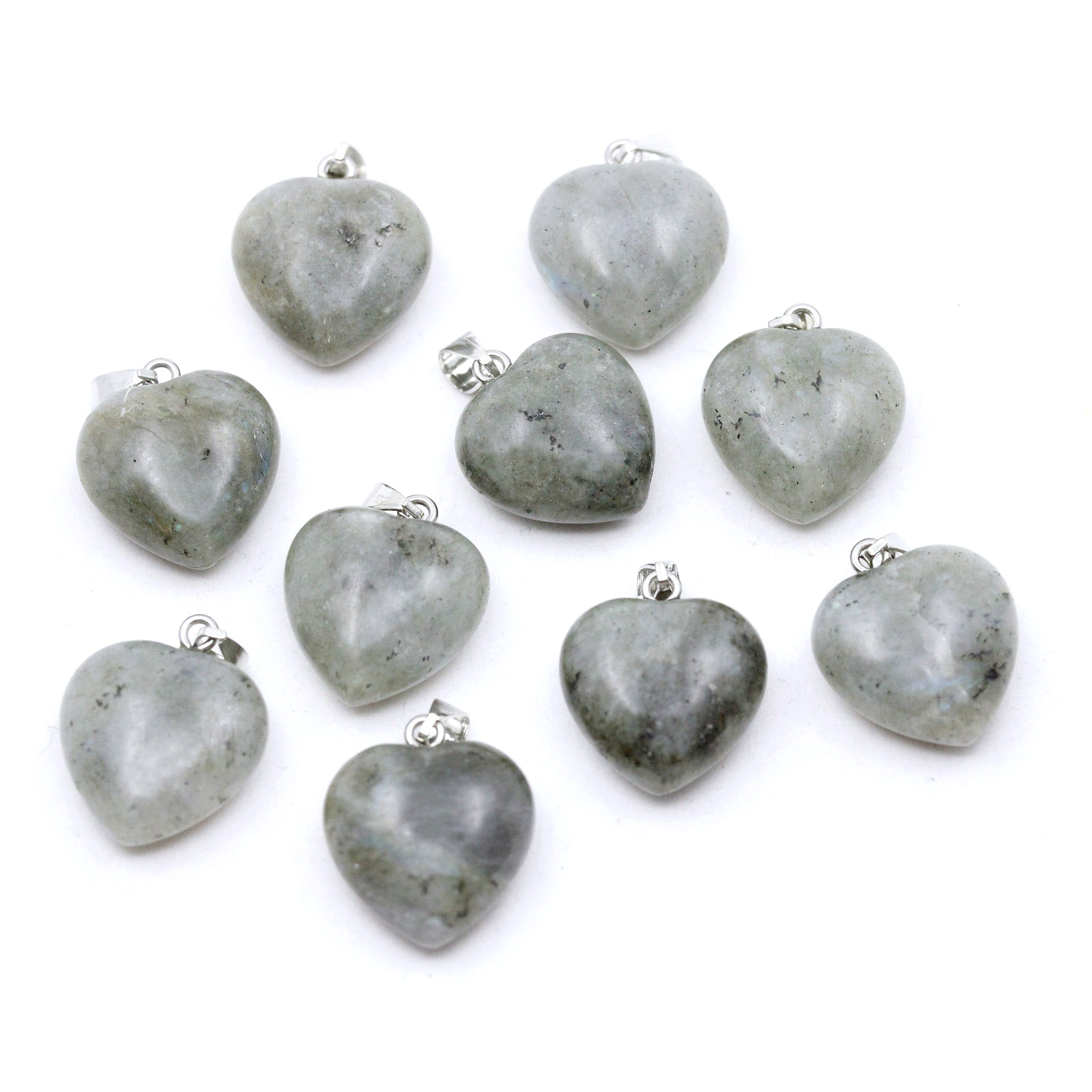 Heart Pendant 0.8 Inch (20 mm) - 10 Pcs