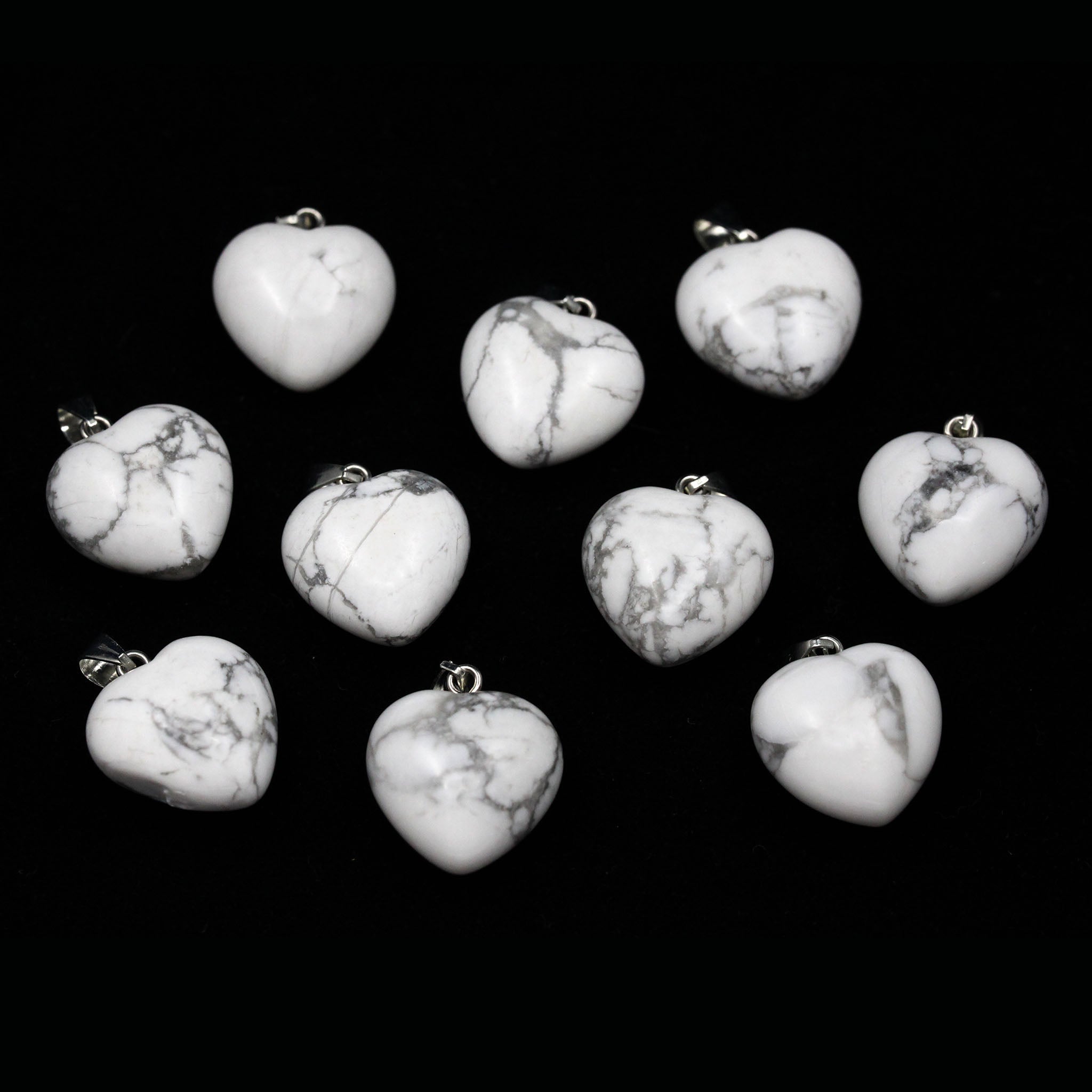 Heart Pendant 0.8 Inch (20 mm) - 10 Pcs