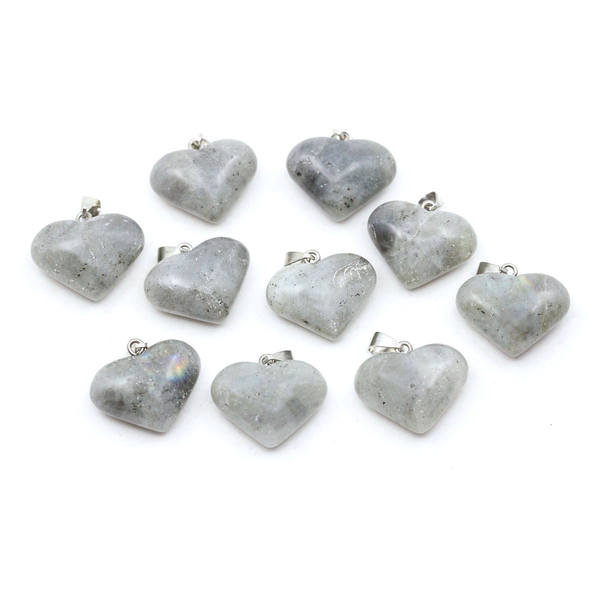 Heart Pendant 1 Inch - 10 Pcs