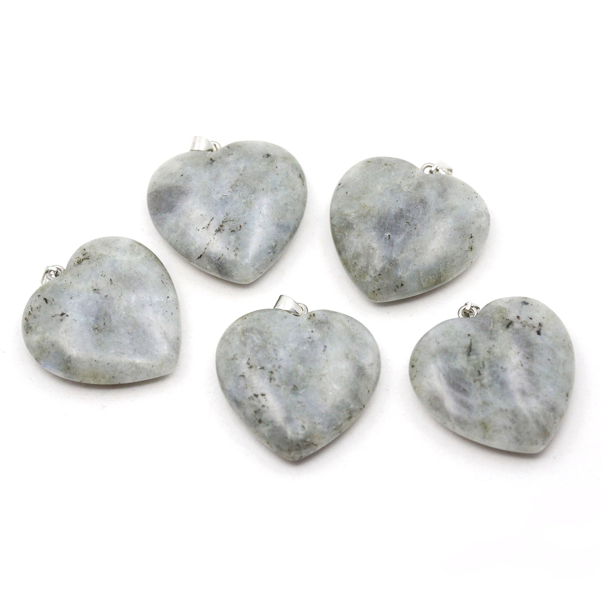Heart Pendant 1.6 Inches - 5 Pcs
