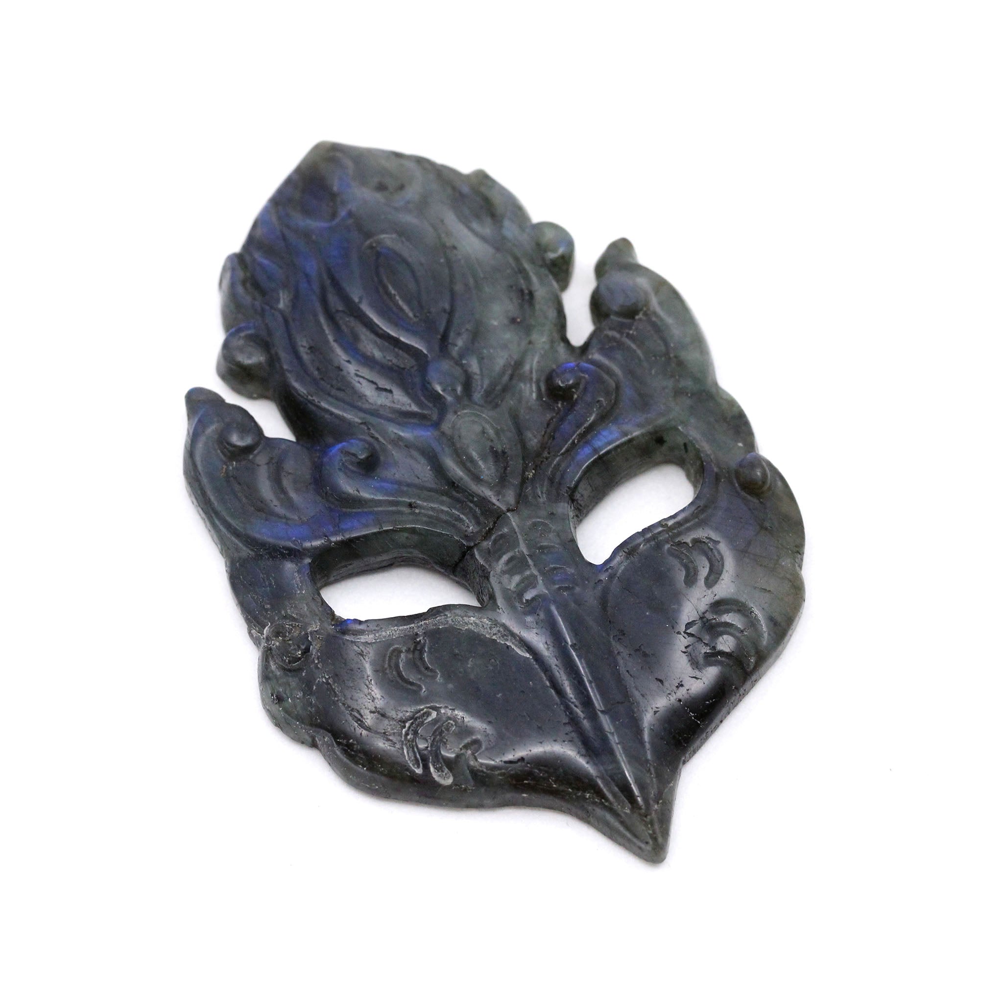 Labradorite Masquerade Mask Cabochon