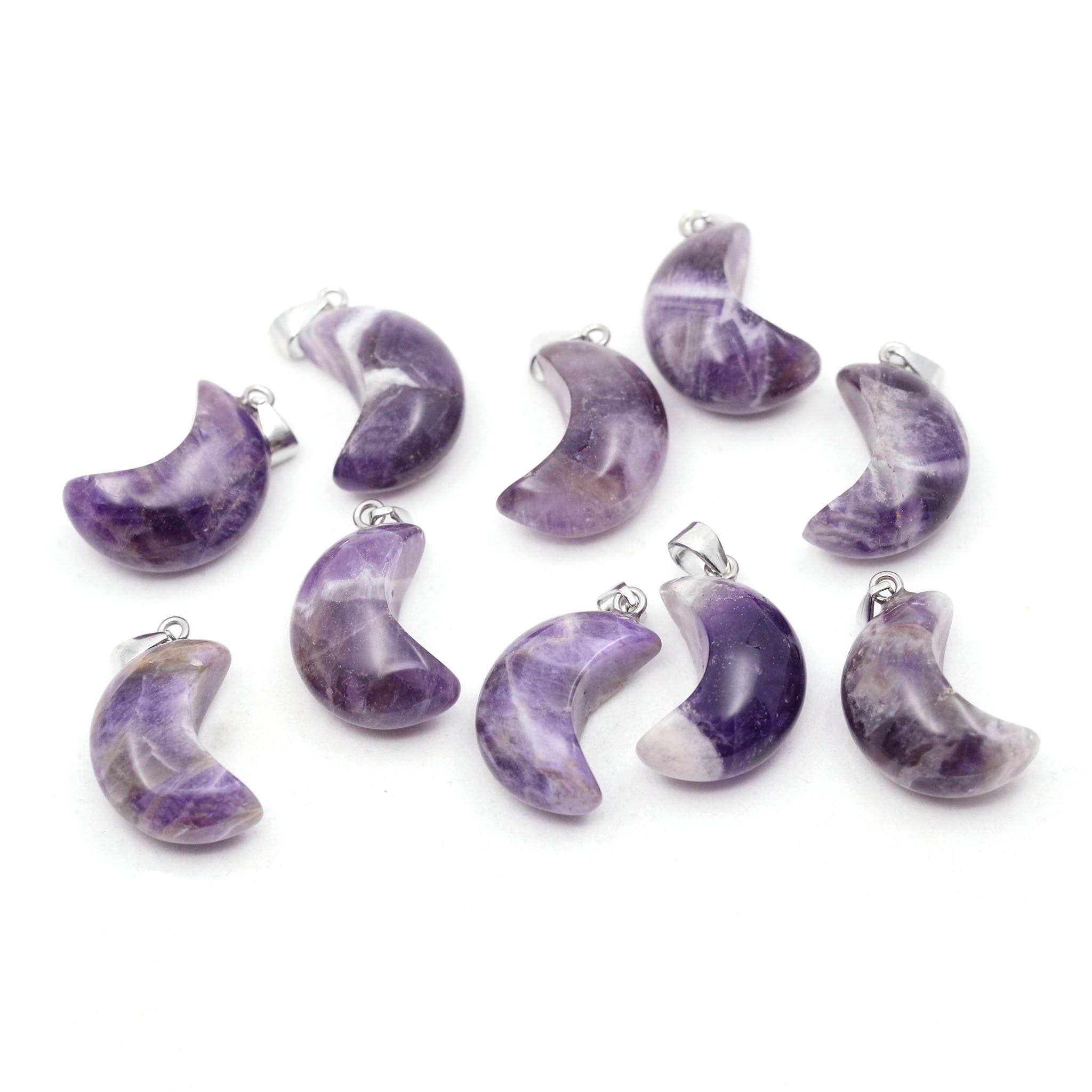 Puffy Moon Pendant - 10 Pcs