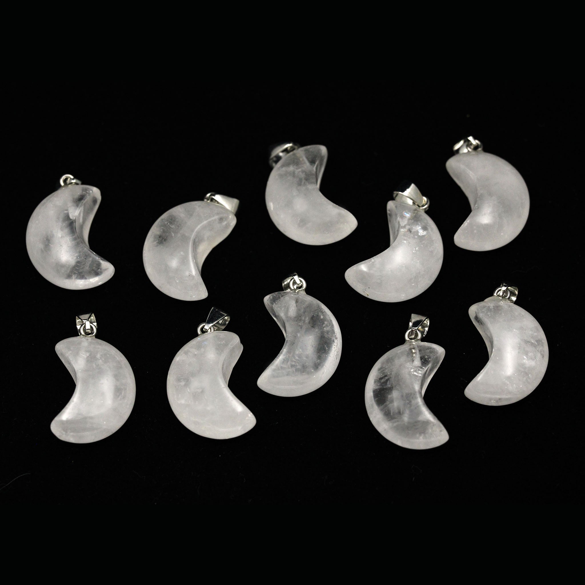 Puffy Moon Pendant - 10 Pcs