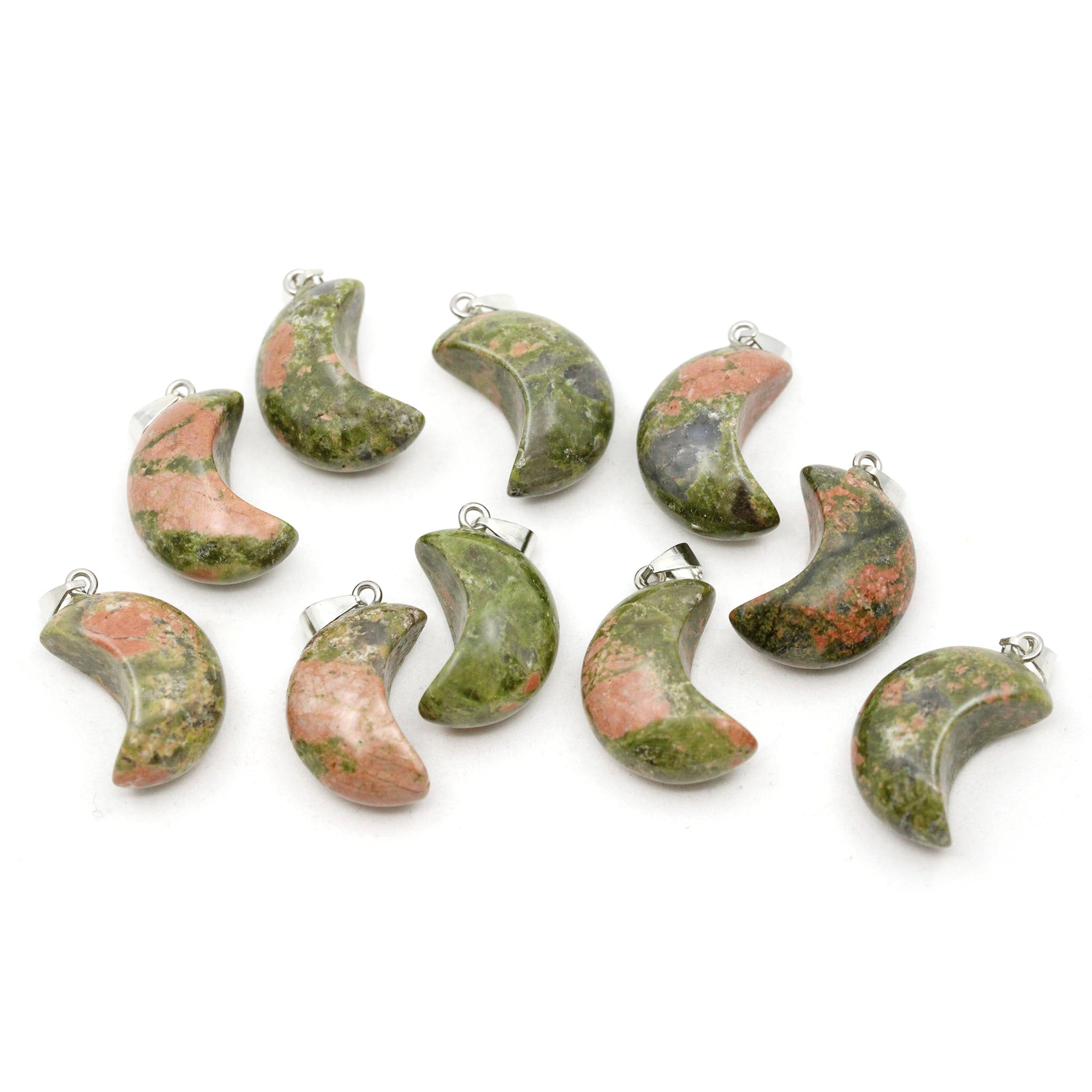Puffy Moon Pendant - 10 Pcs