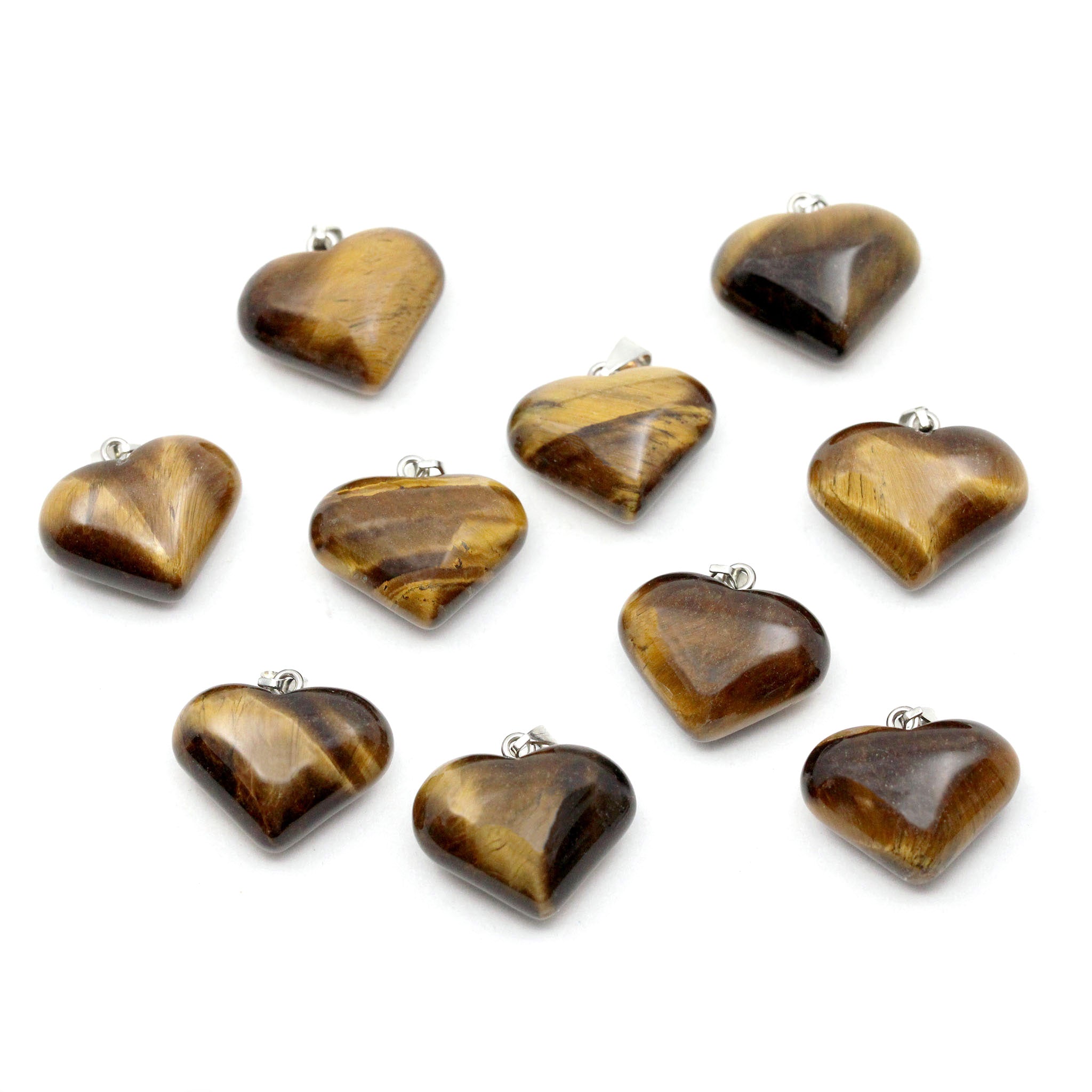 Heart Pendant 1 Inch - 10 Pcs