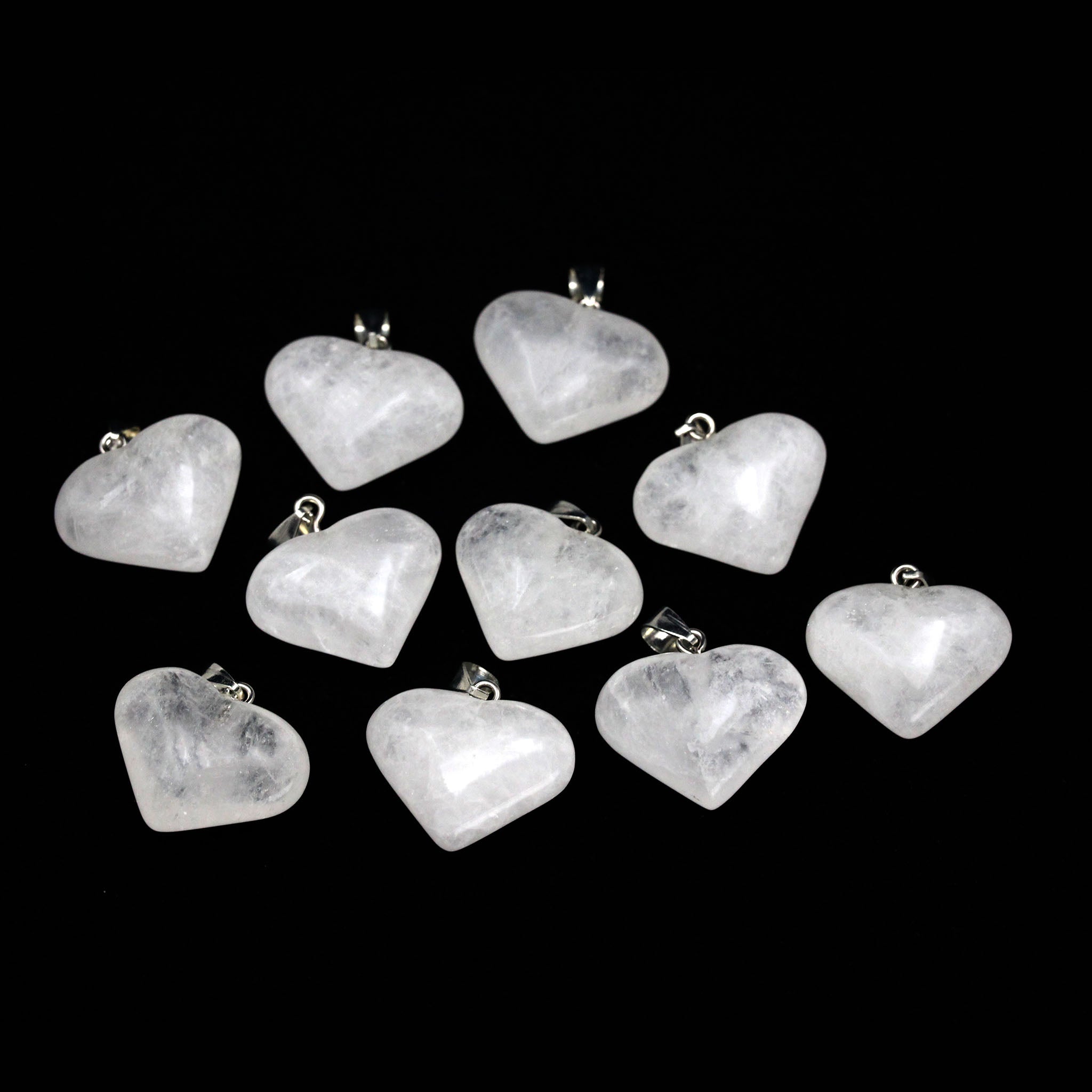 Heart Pendant 1 Inch - 10 Pcs