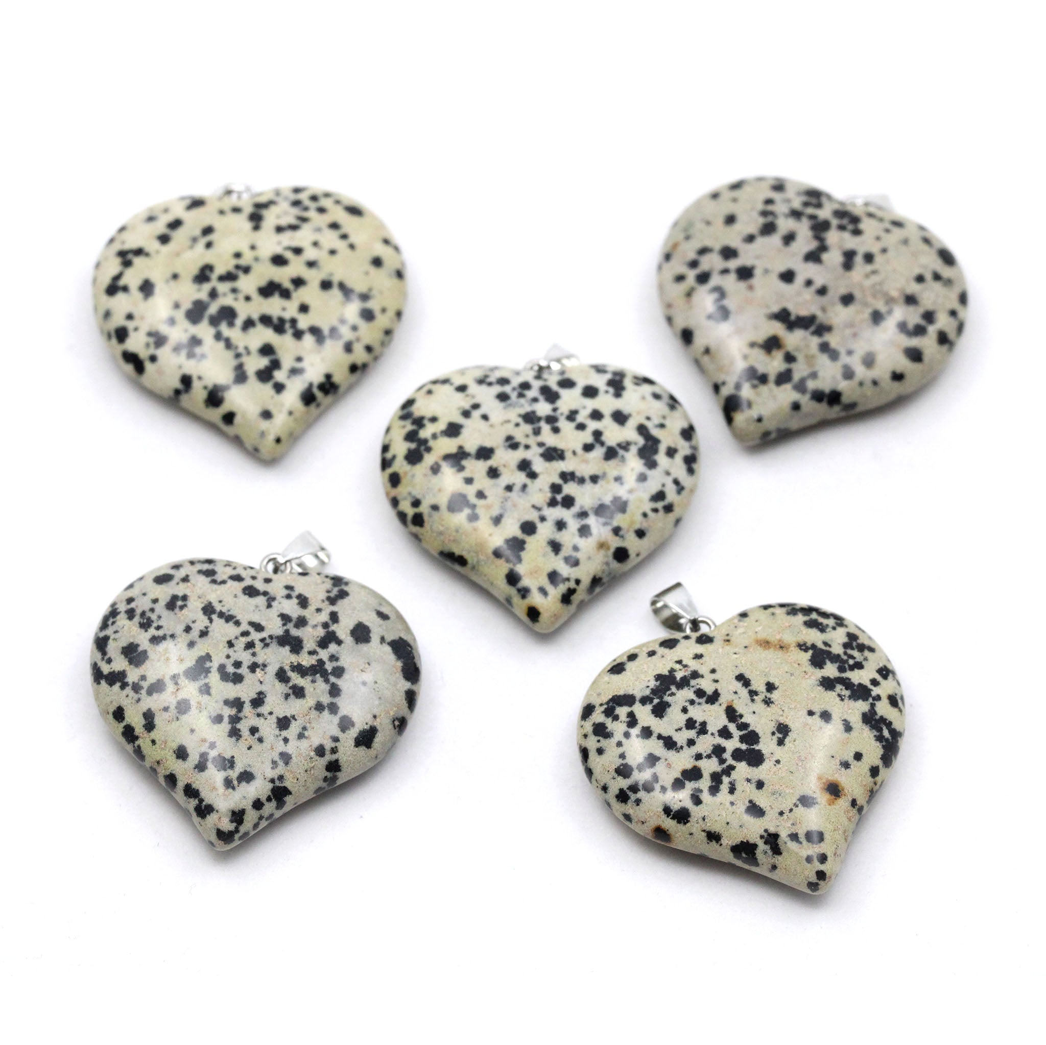 Heart Pendant 1.6 Inches - 5 Pcs