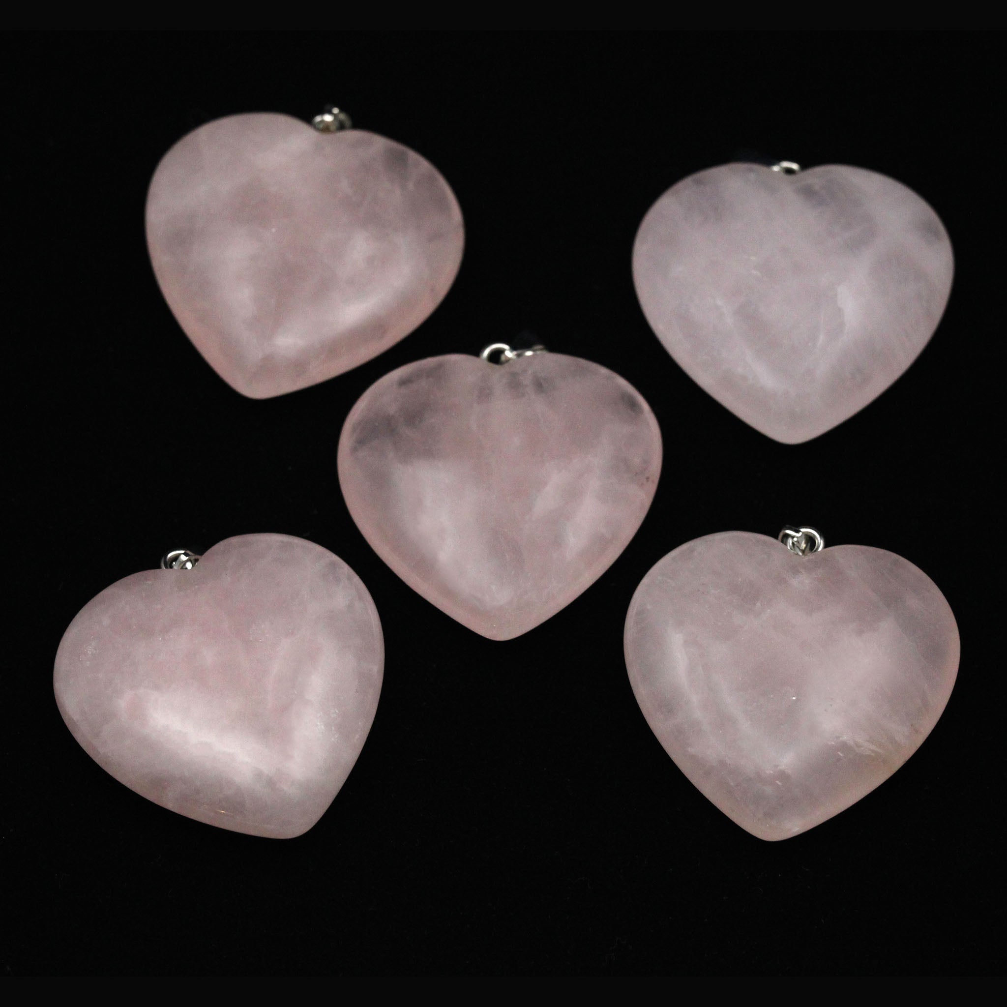 Heart Pendant 1.6 Inches - 5 Pcs