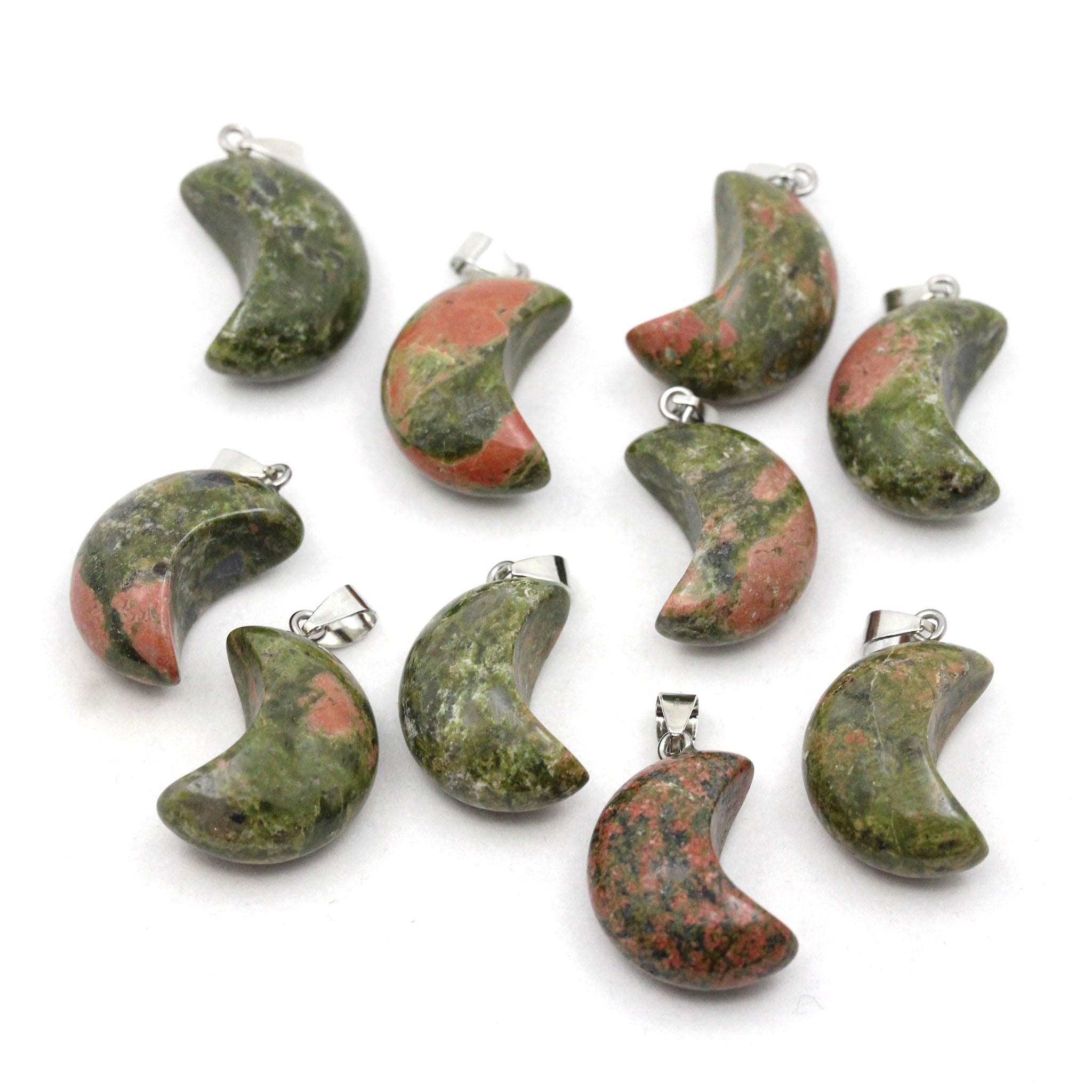 Puffy Moon Pendant - 10 Pcs