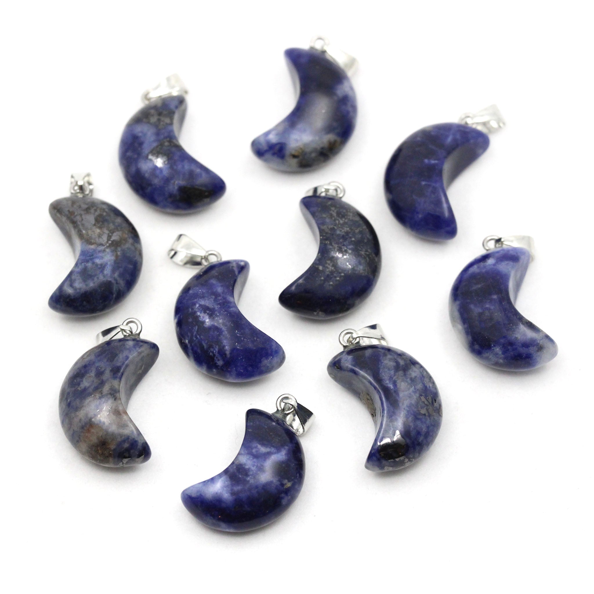 Puffy Moon Pendant - 10 Pcs