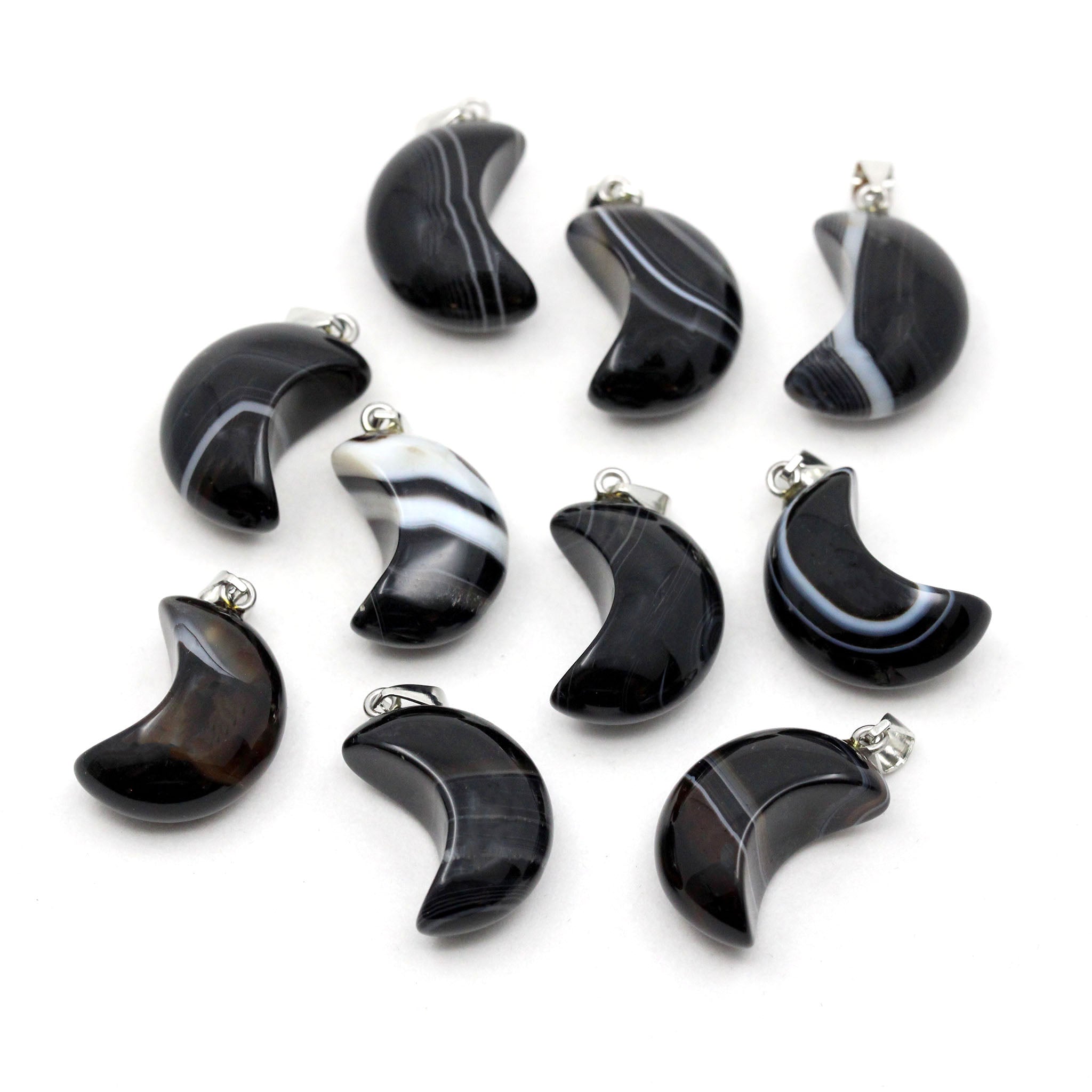 Puffy Moon Pendant - 10 Pcs