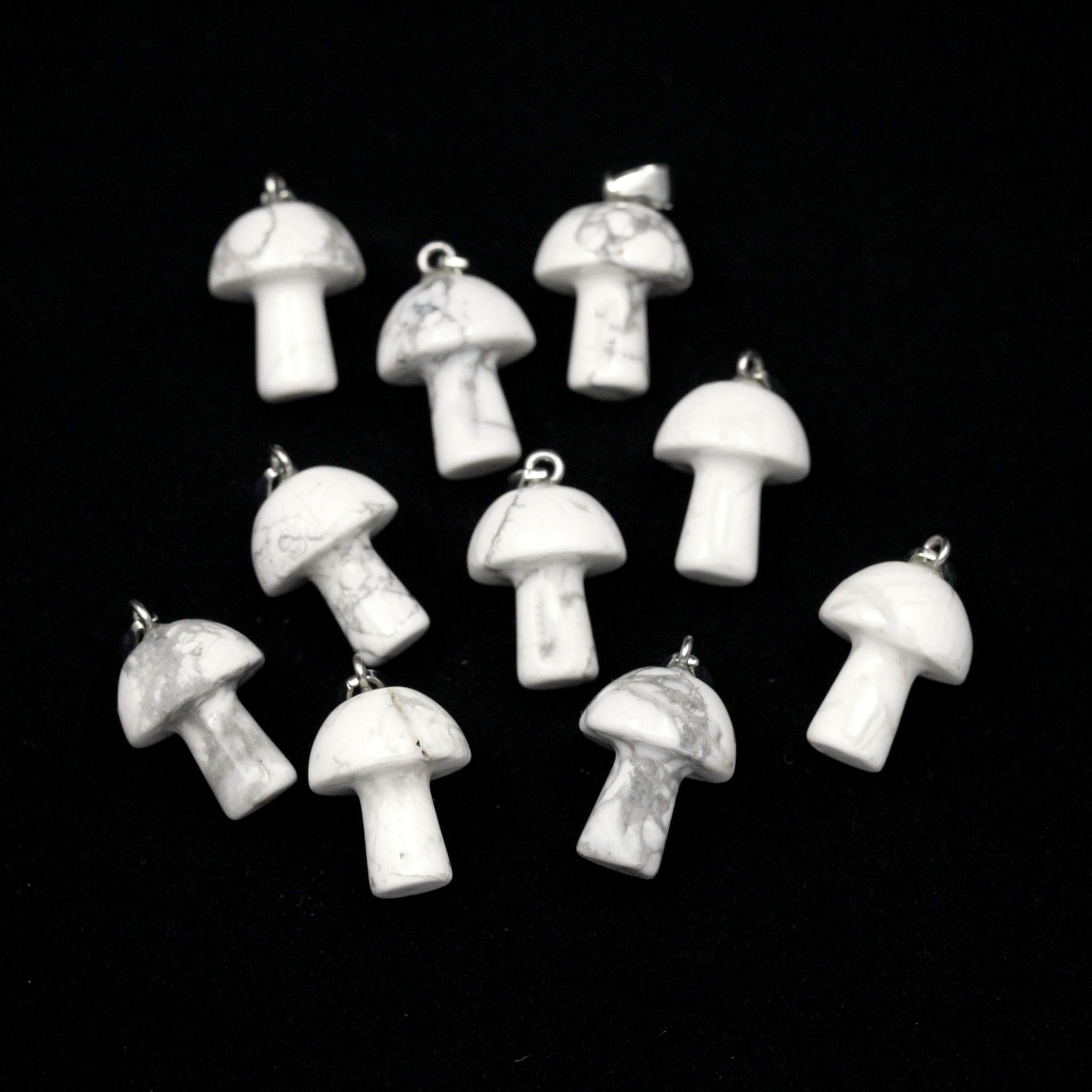 Mushroom Pendant - 10 Pcs