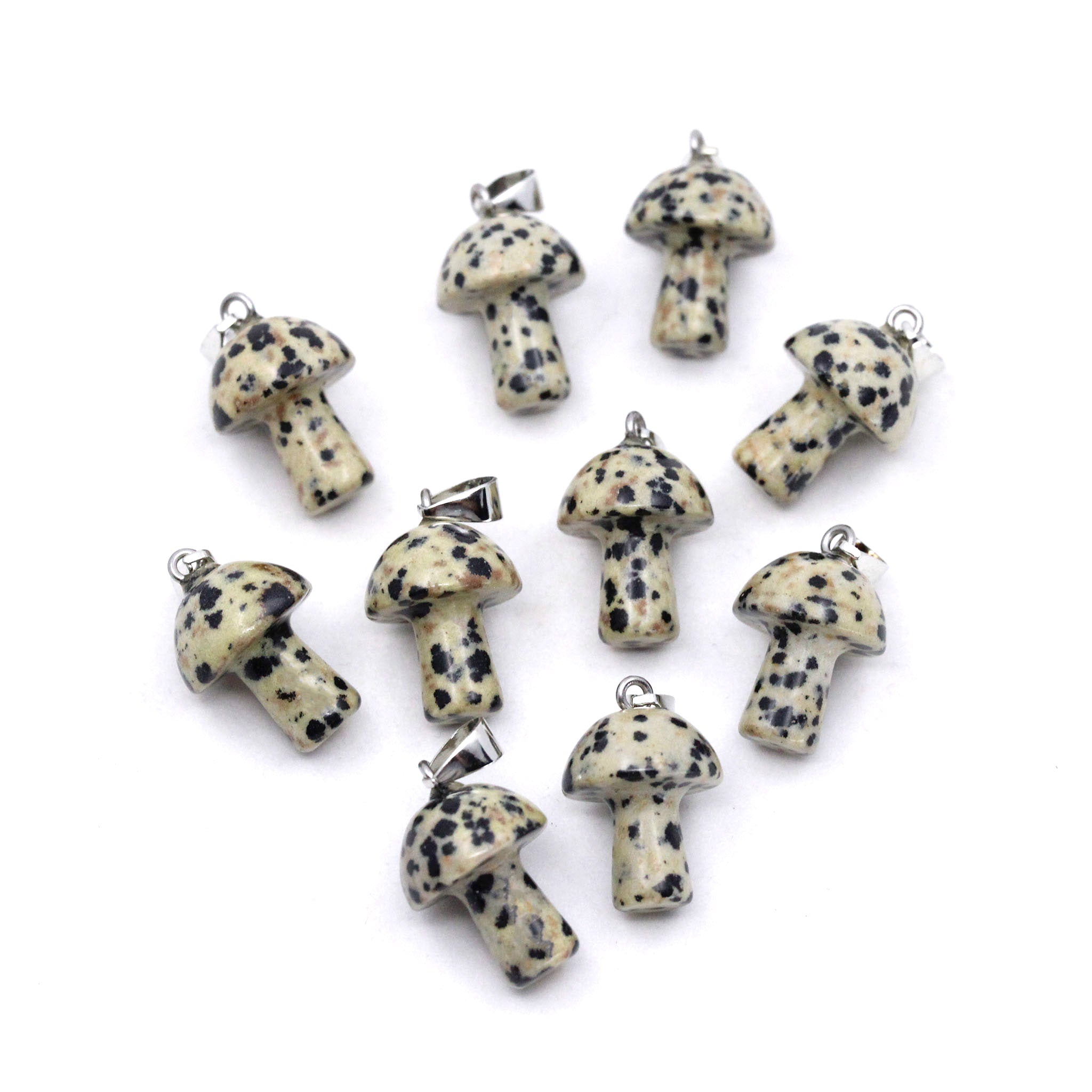 Mushroom Pendant - 10 Pcs