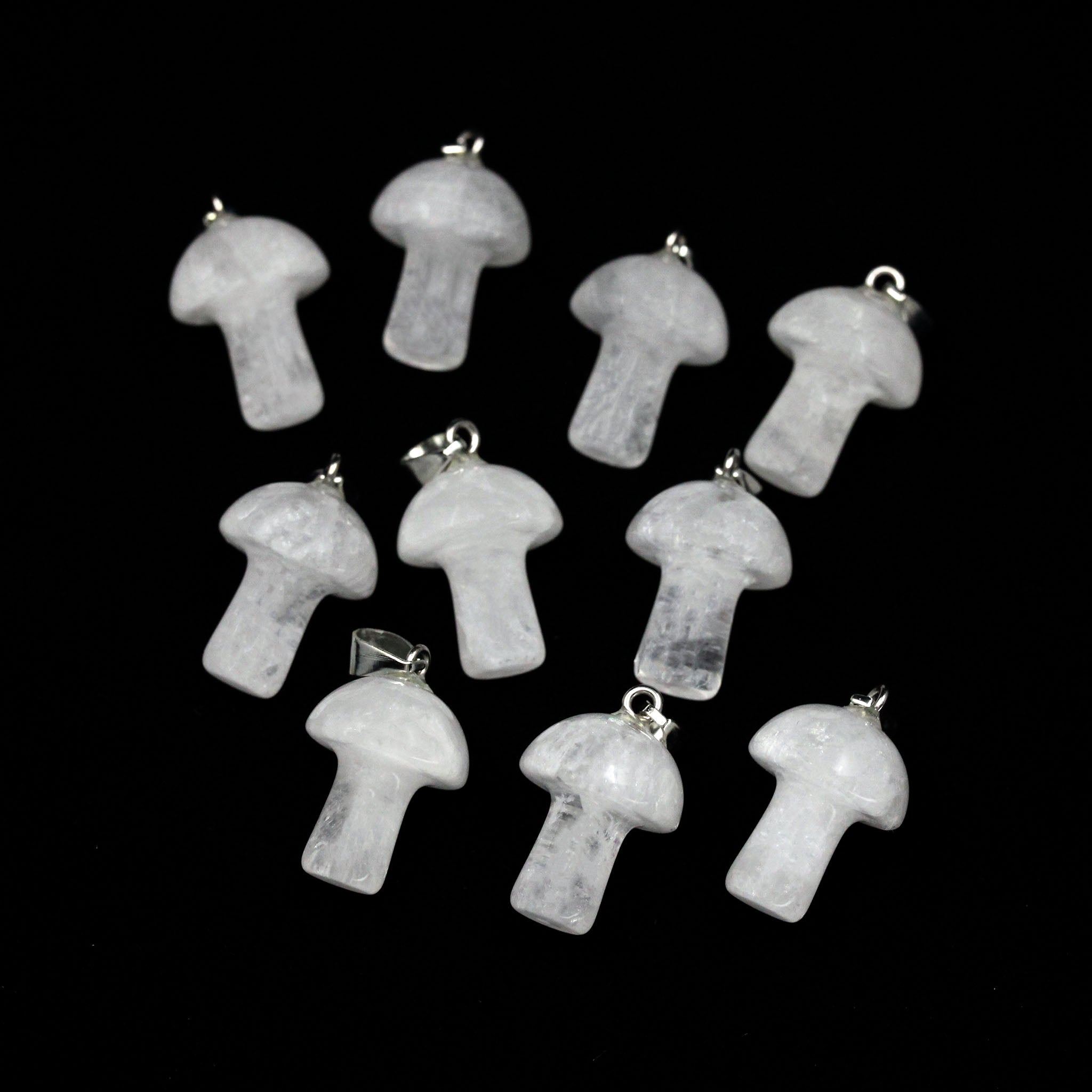 Mushroom Pendant - 10 Pcs