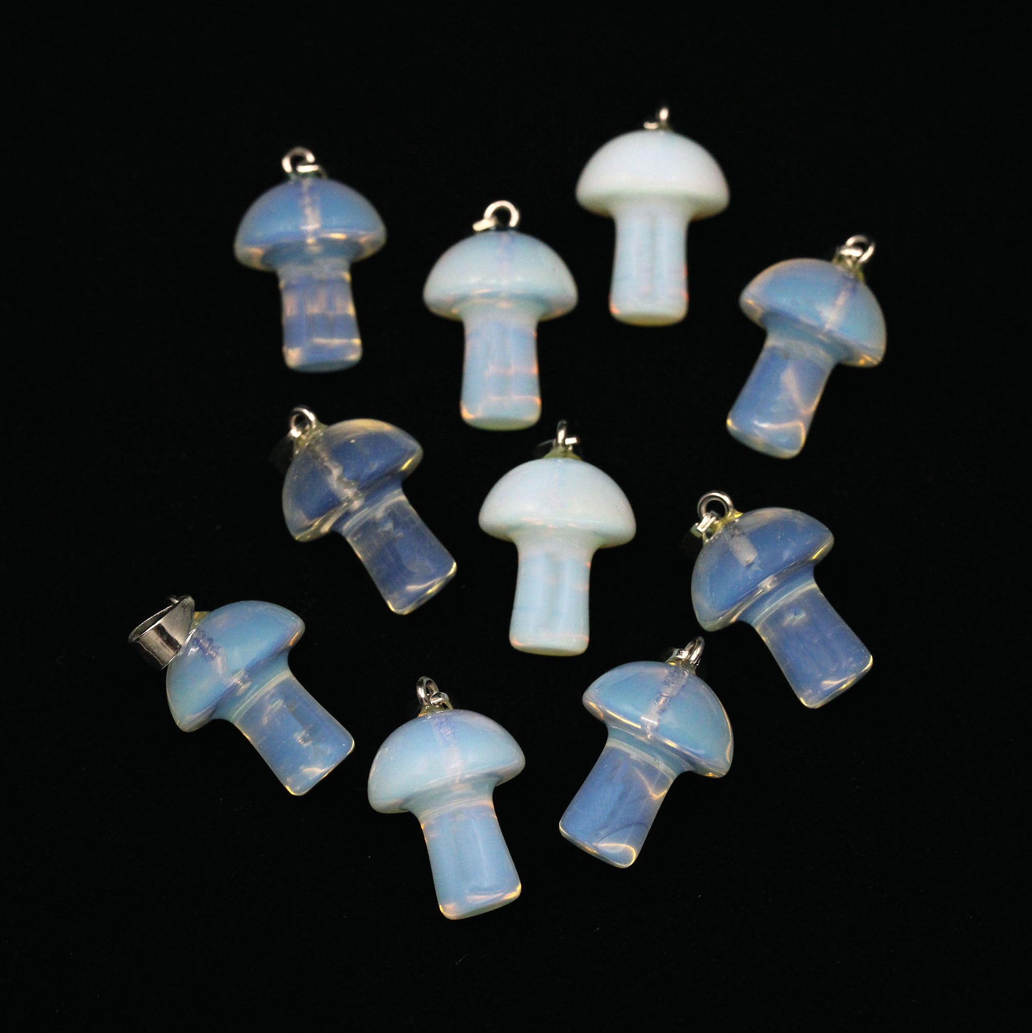 Mushroom Pendant - 10 Pcs