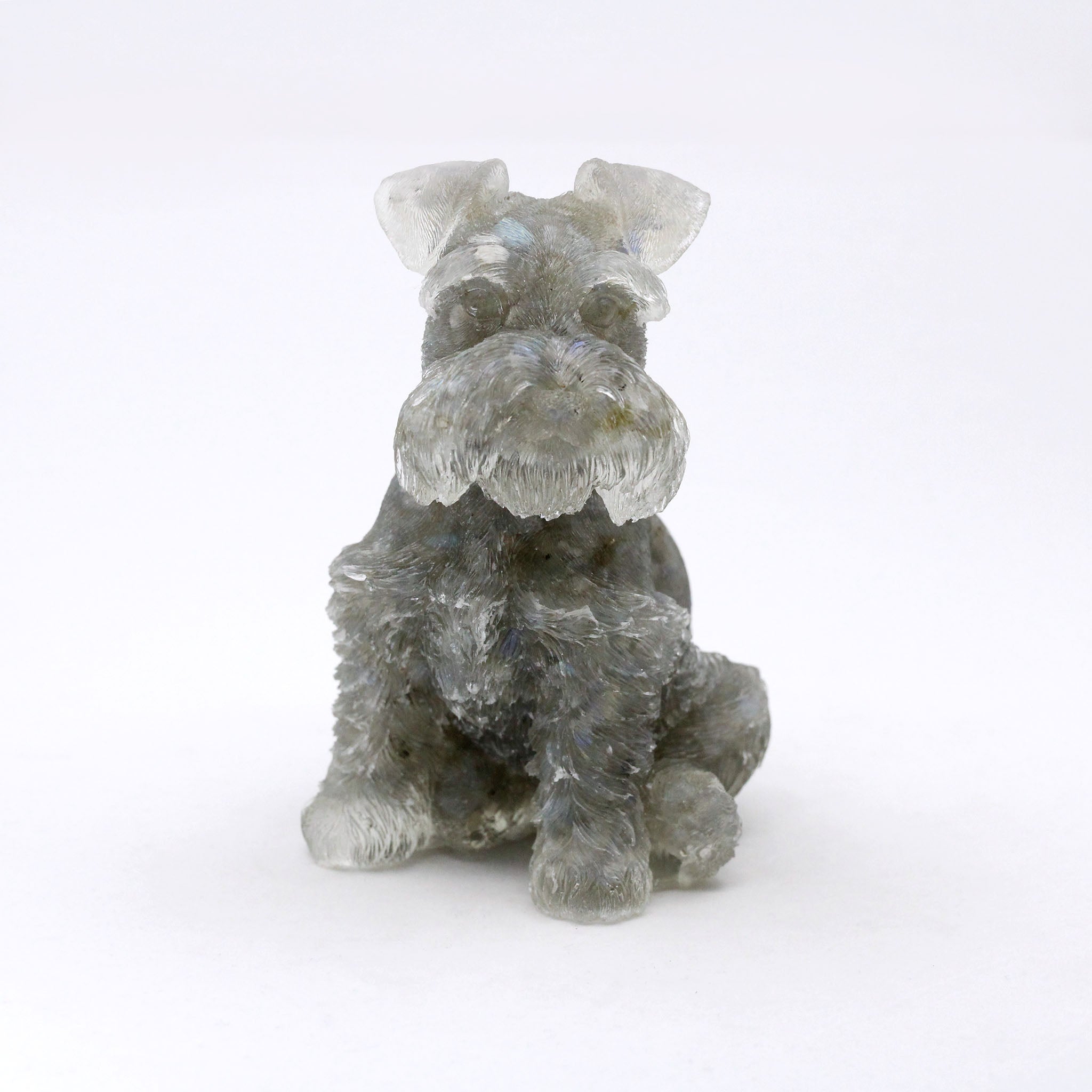 Crystal in Resin Schnauzer Dog 4 Inches