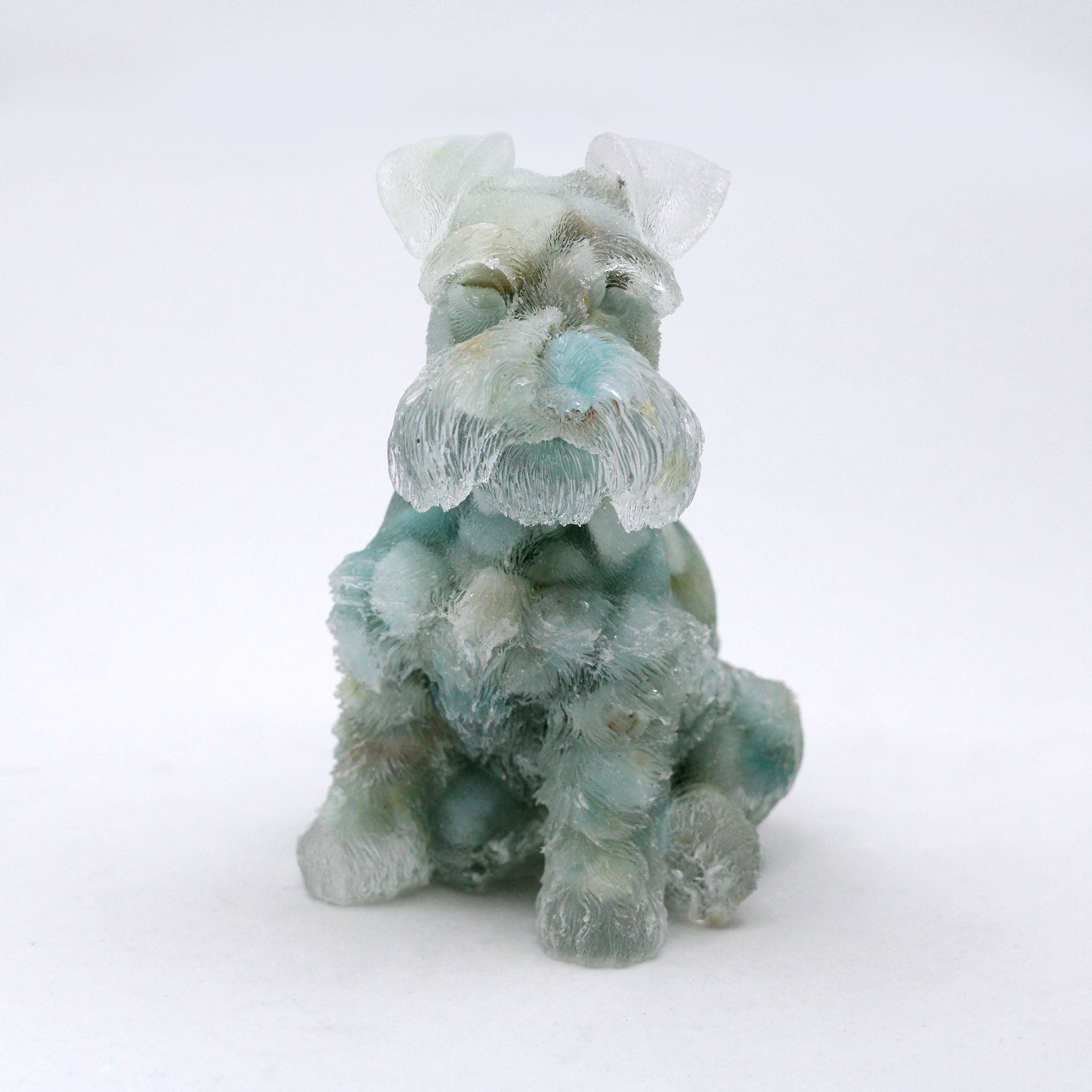 Crystal in Resin Schnauzer Dog 4 Inches