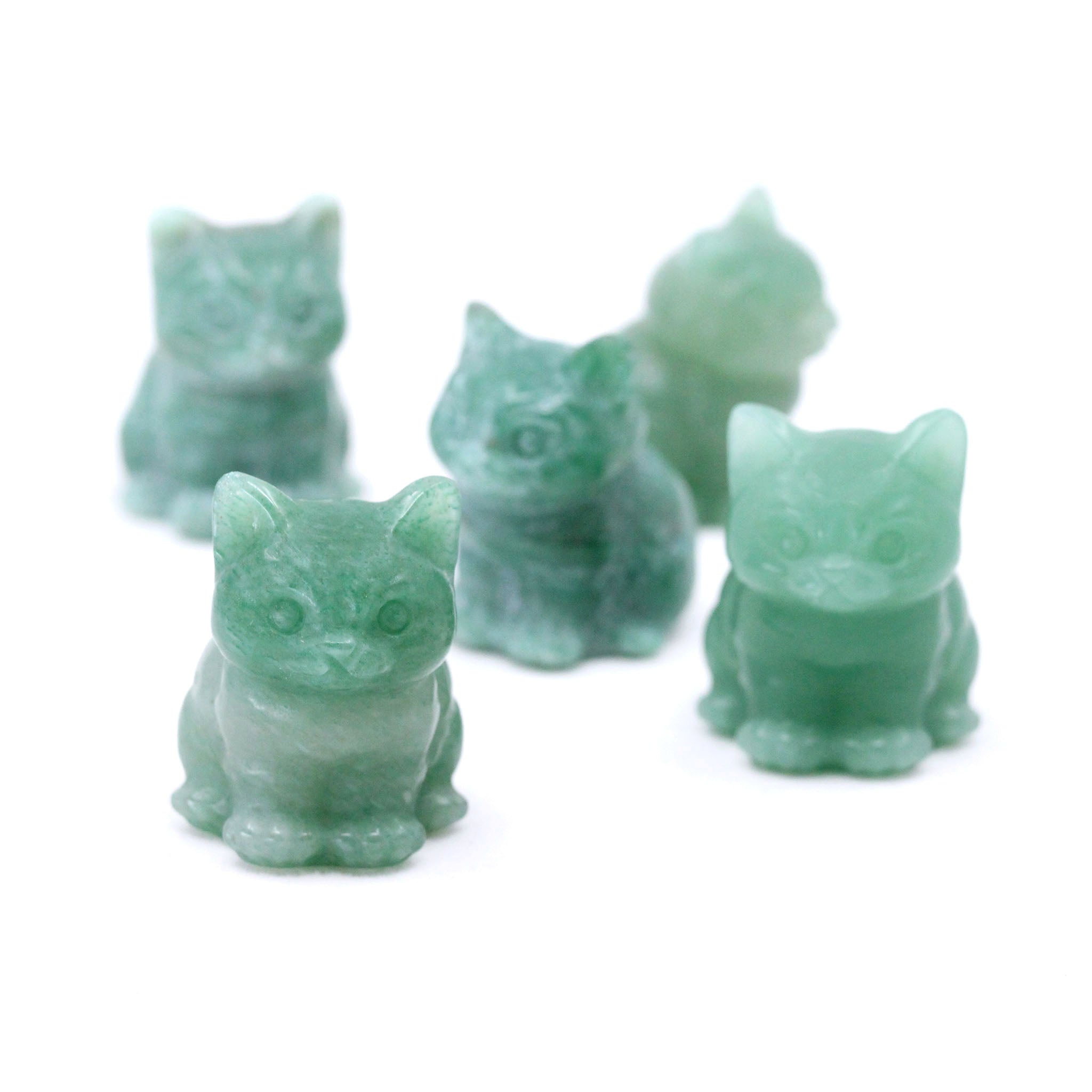 Chubby Cat Sitting 1.4 Inches - 5 Pcs