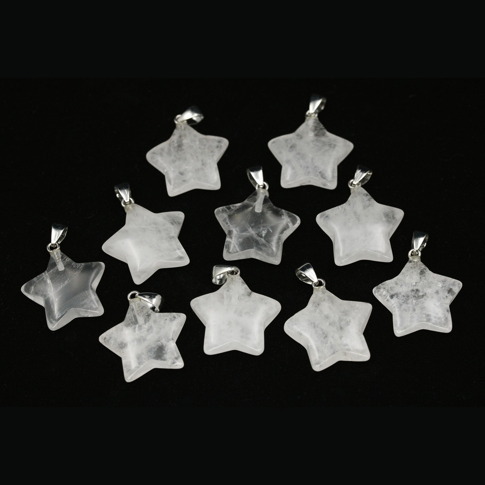 Puffy Star Pendant - 10 Pcs