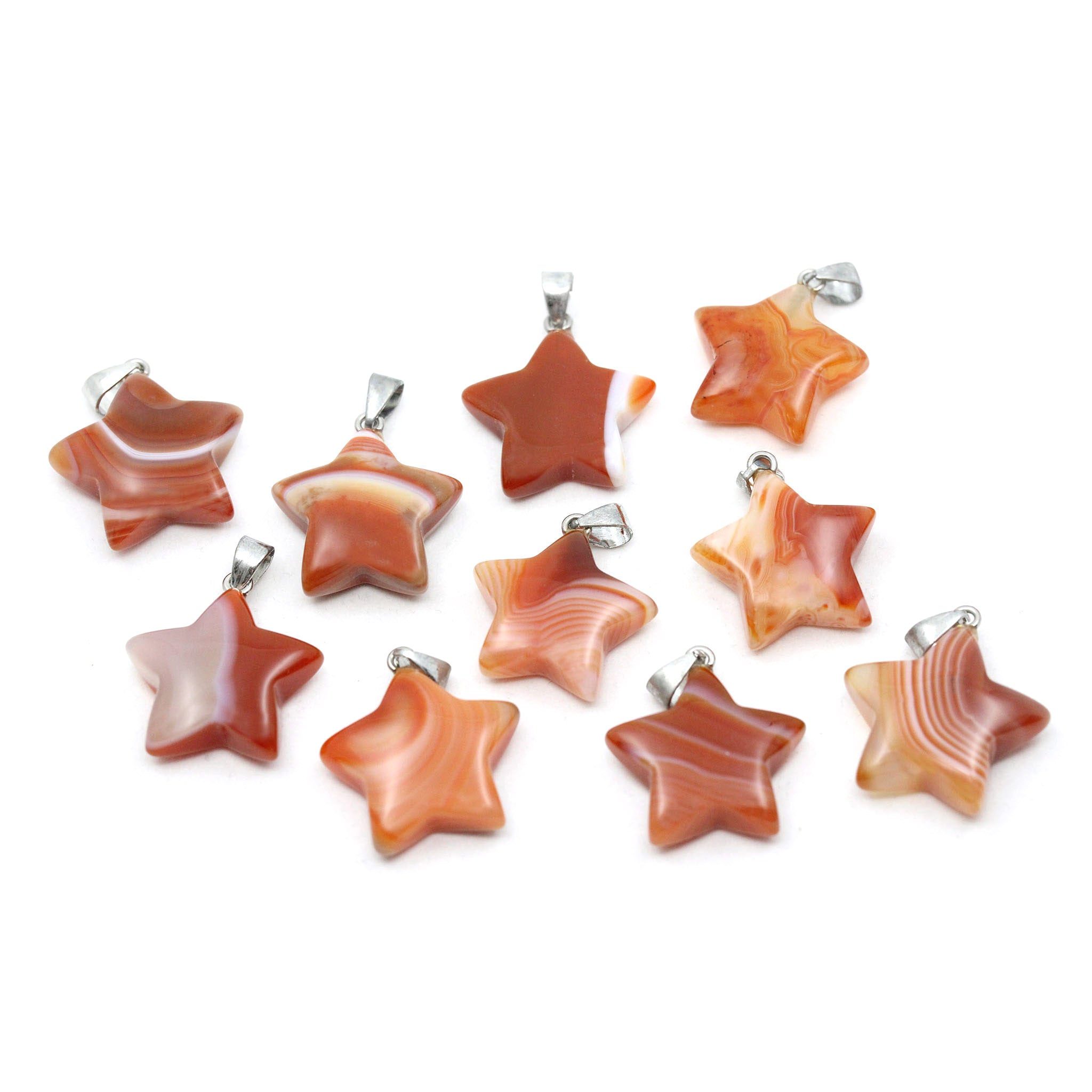 Puffy Star Pendant - 10 Pcs