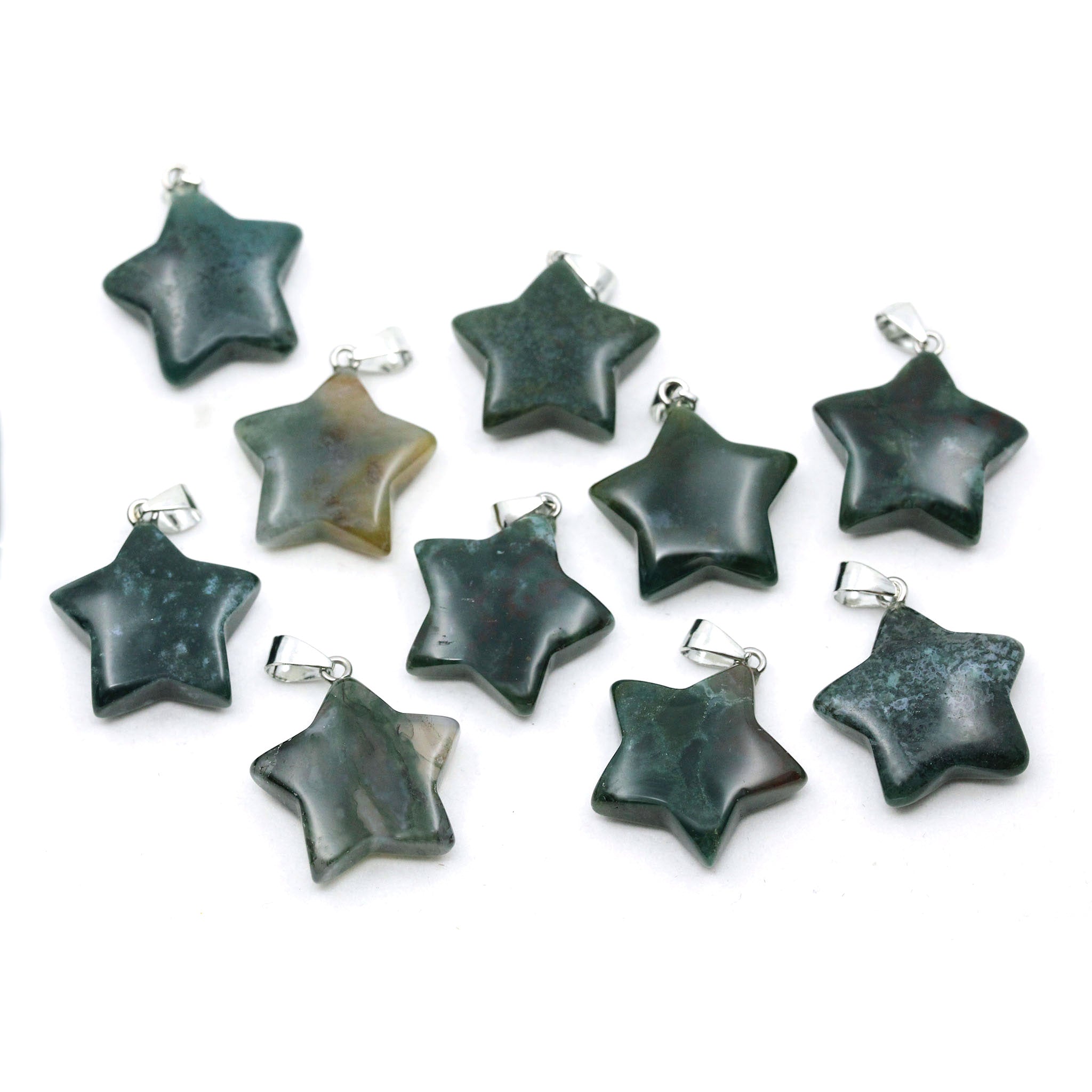 Puffy Star Pendant - 10 Pcs