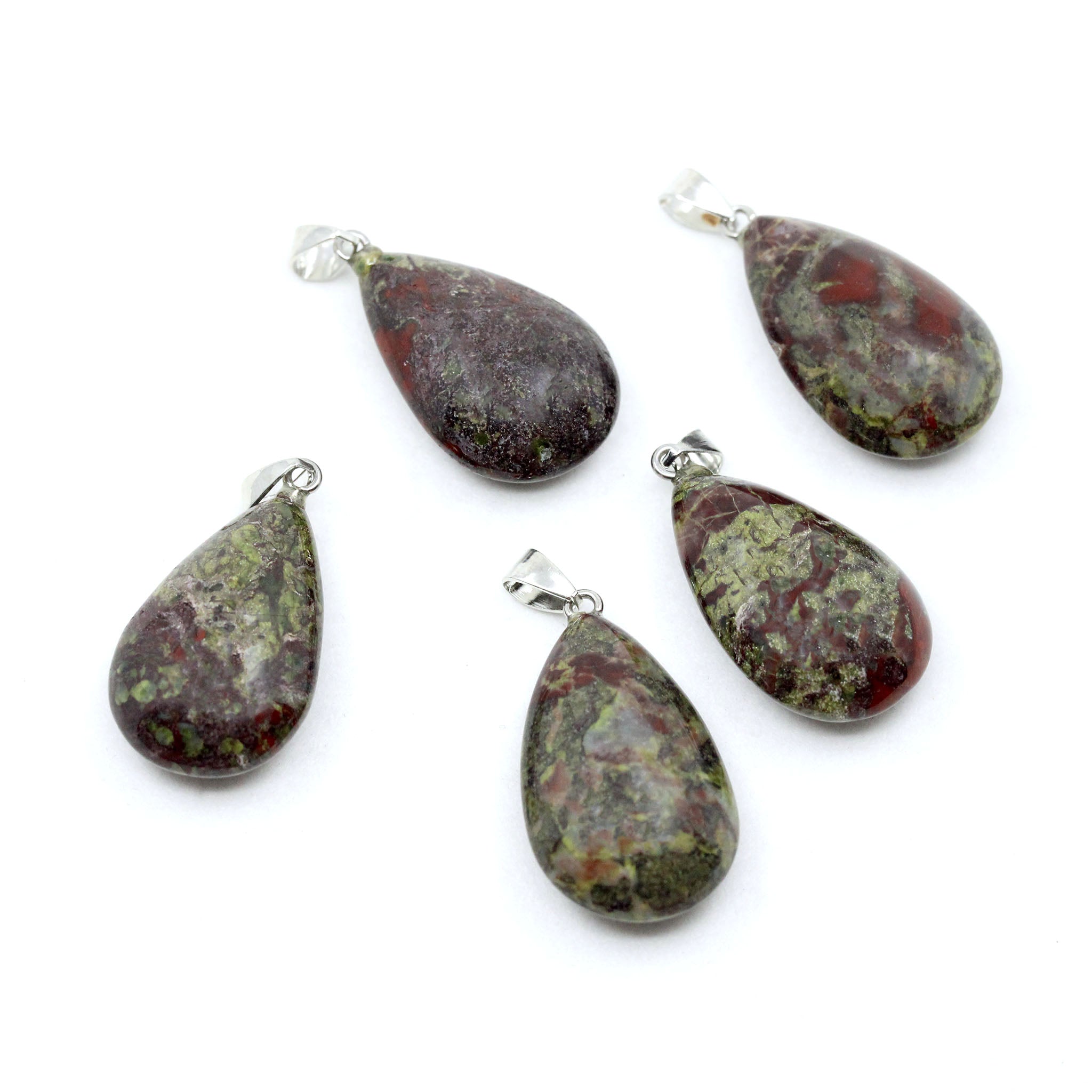 Teardrop Pendant 1.4 Inches - 5 Pcs