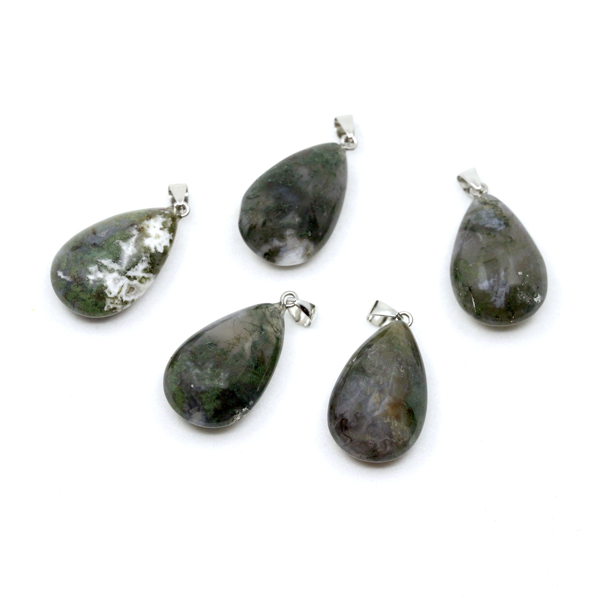 Teardrop Pendant 1.4 Inches - 5 Pcs