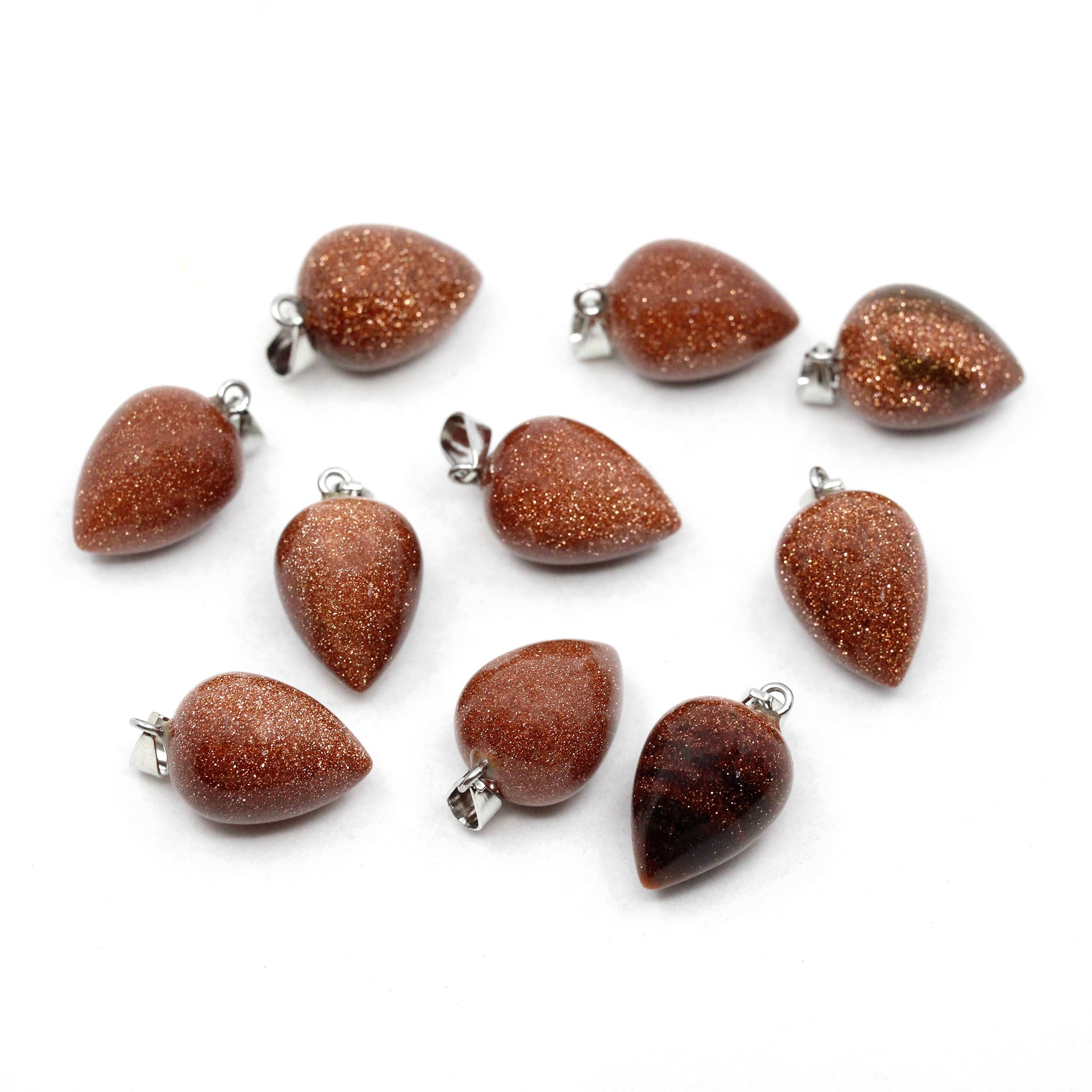 Reverse Teardrop Pendant - 10 Pcs