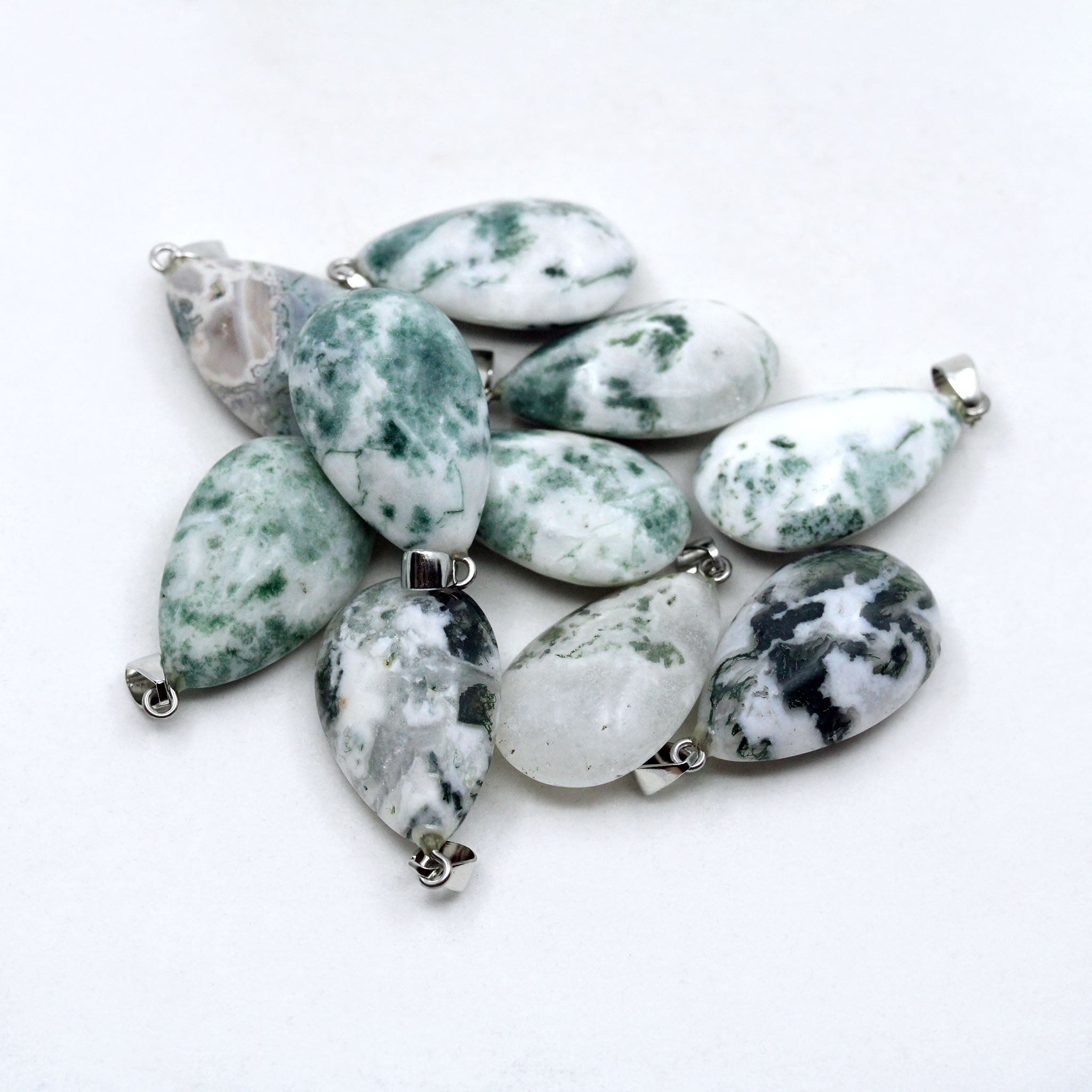 Teardrop Pendant 1.4 Inches - 5 Pcs