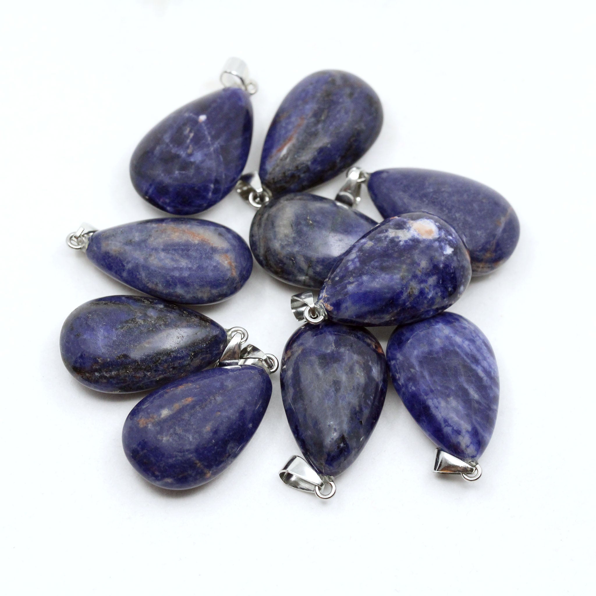 Teardrop Pendant 1.4 Inches - 5 Pcs