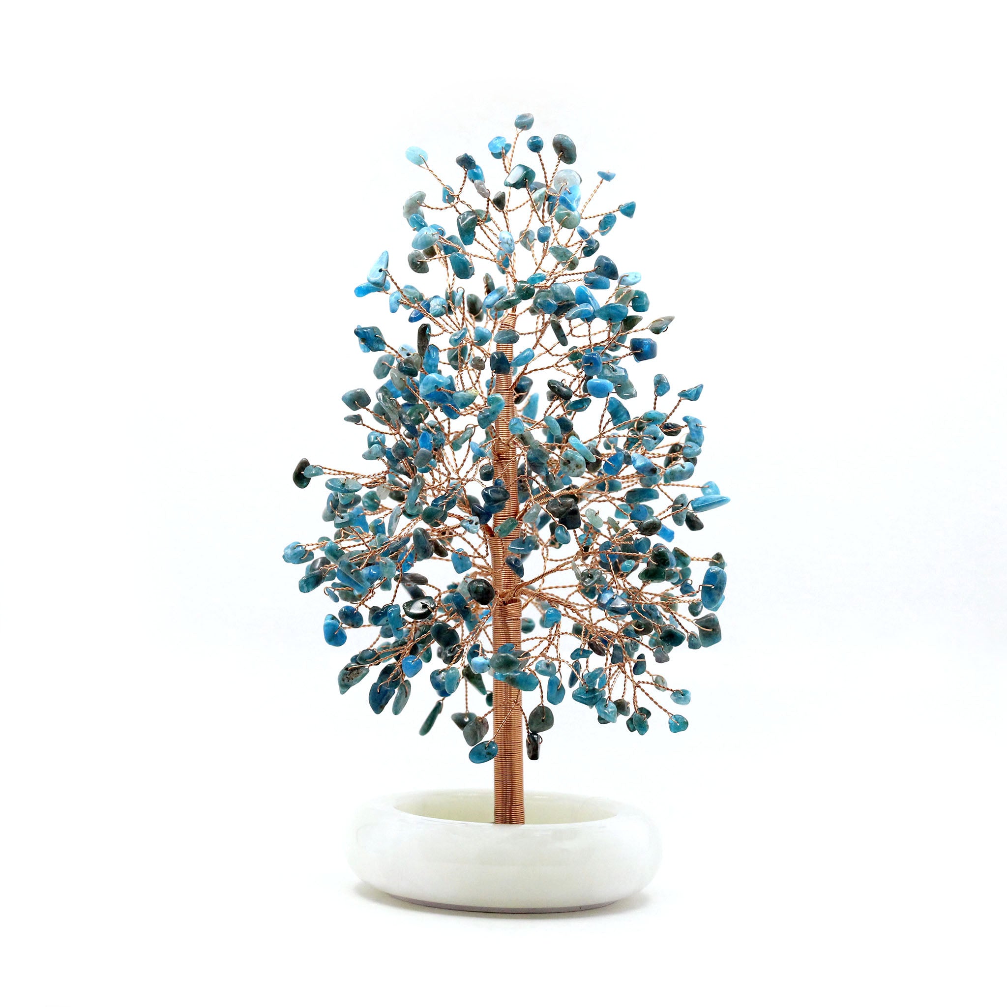 Wire Gem Tree in Oval Planter 9 Inches