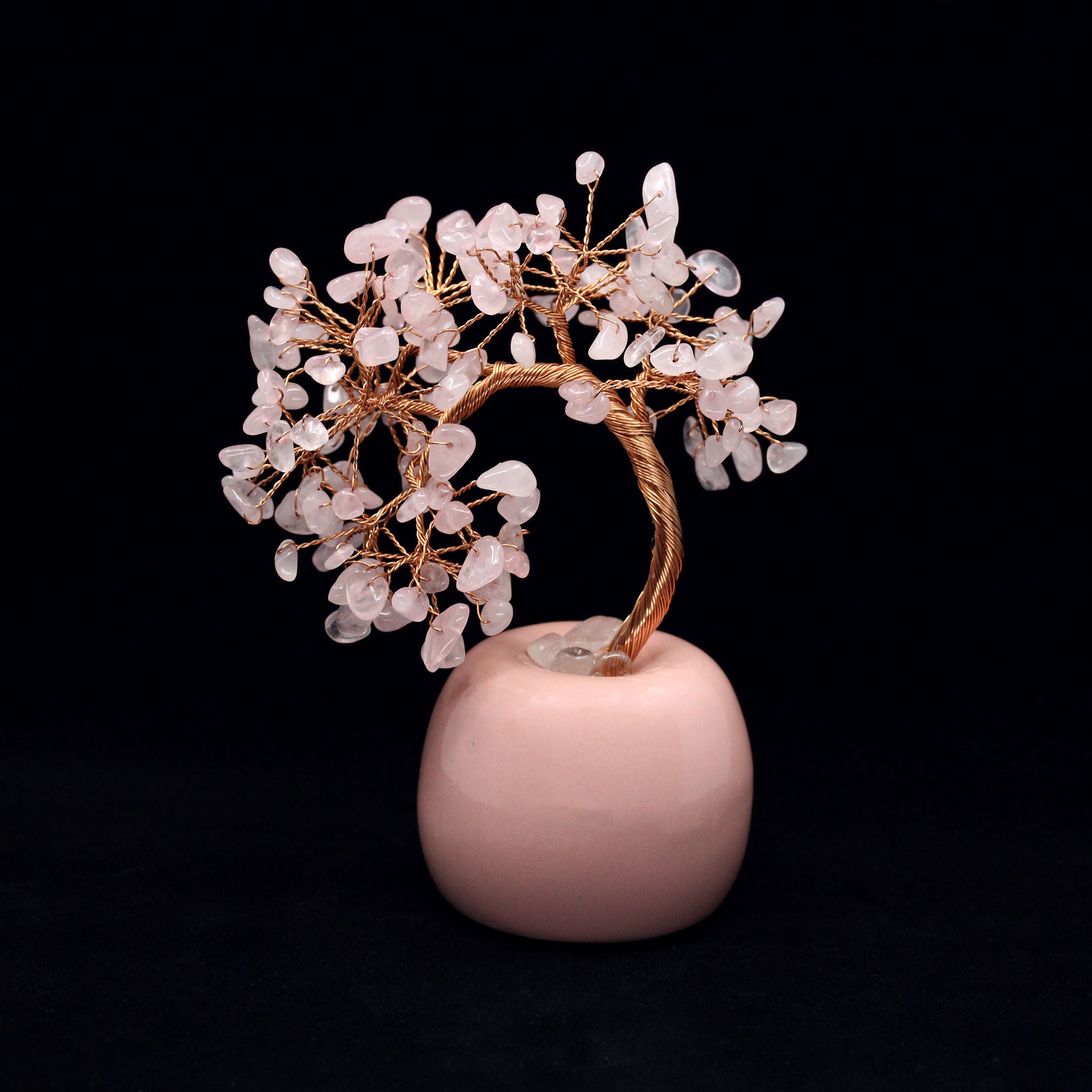 Wire Gem Tree on Round Base