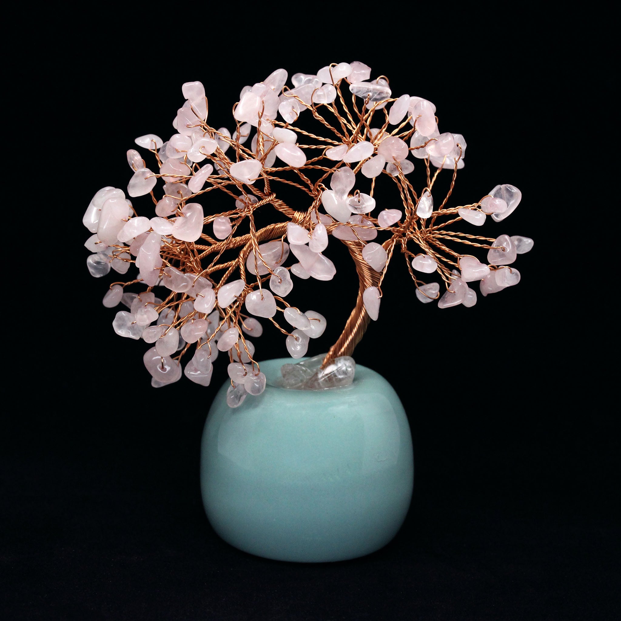 Wire Gem Tree on Round Base