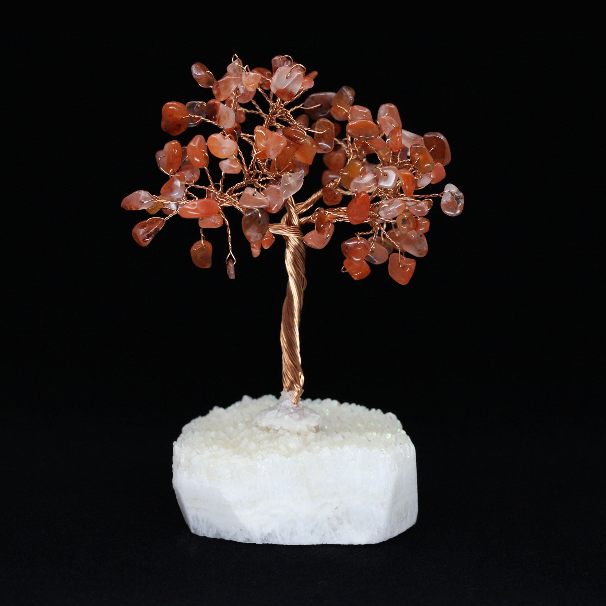 Wire Gem Tree on Quartz Cluster