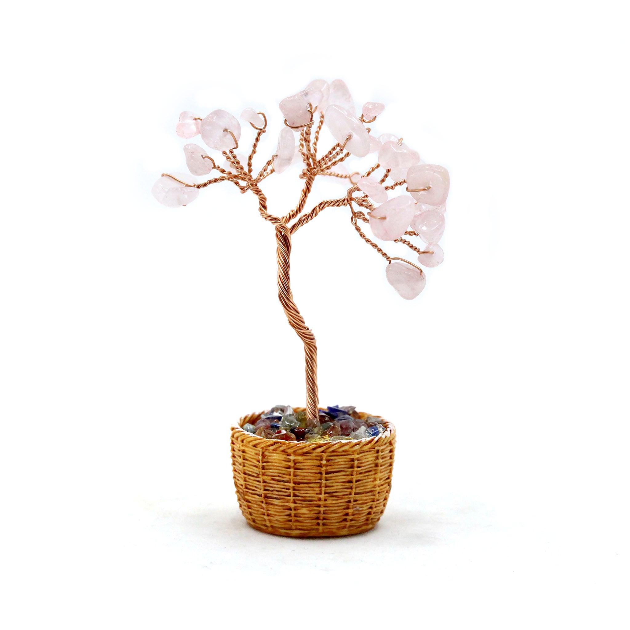 Gem Tree in Round Basket