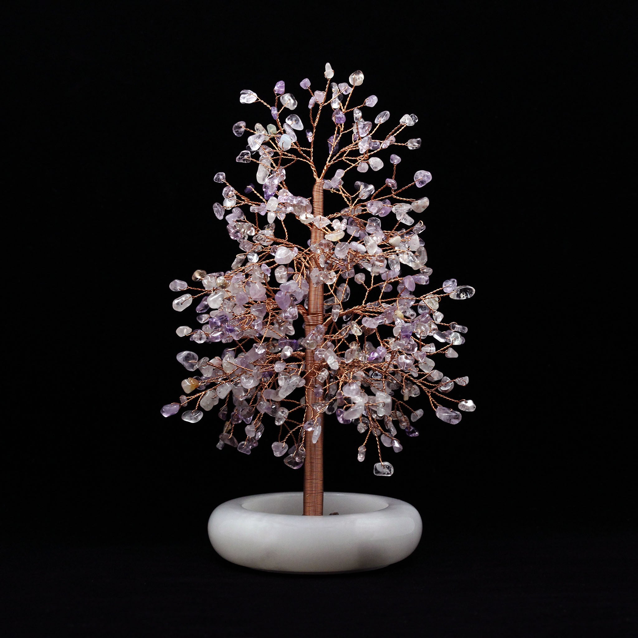 Wire Gem Tree in Oval Planter 9 Inches