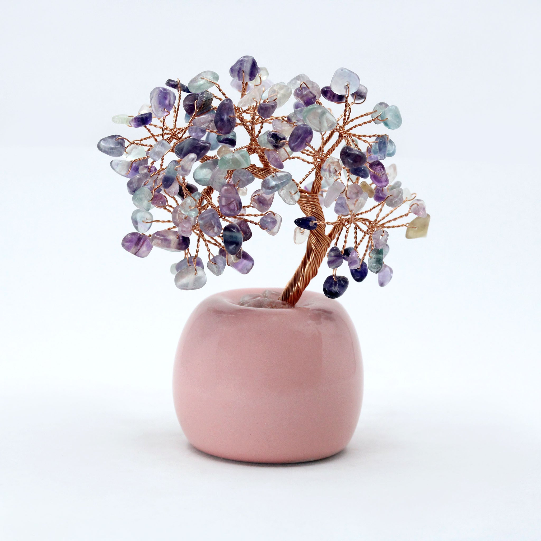 Wire Gem Tree on Round Base