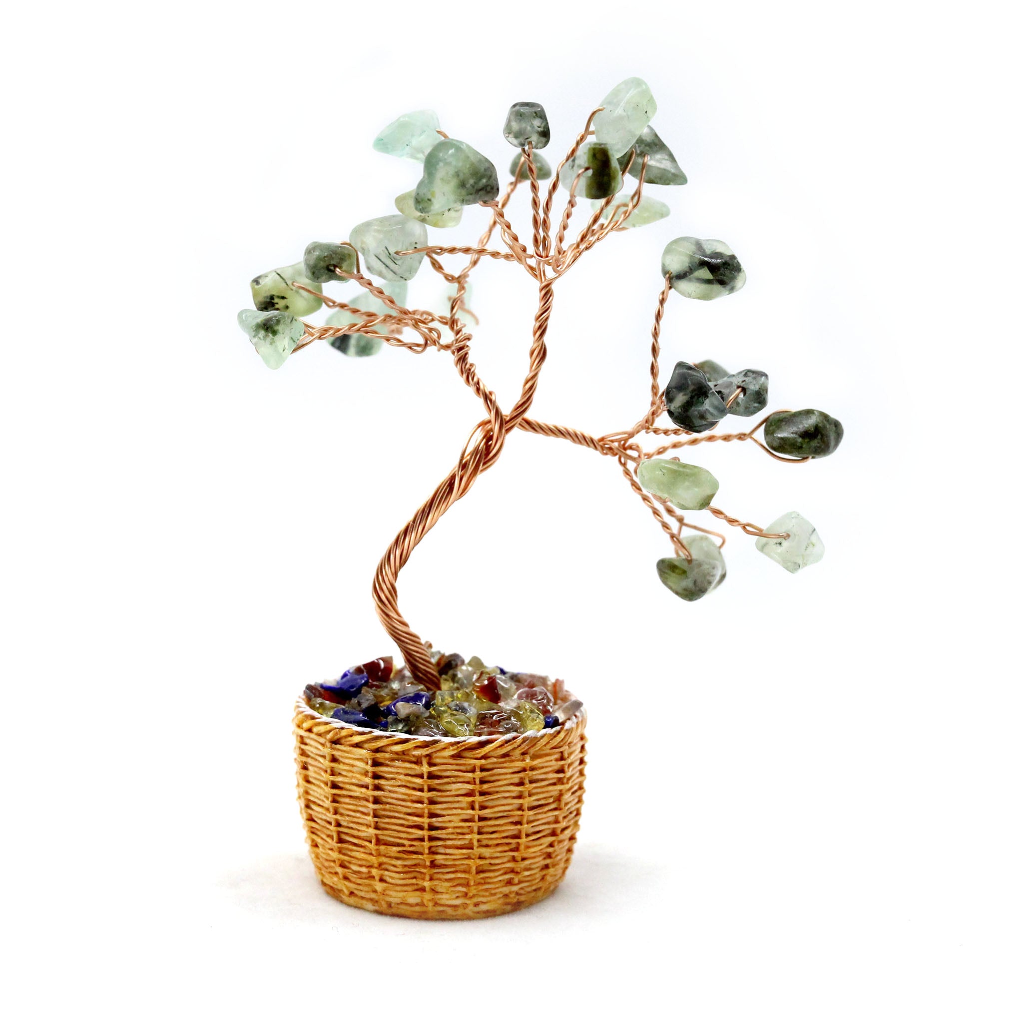 Gem Tree in Round Basket