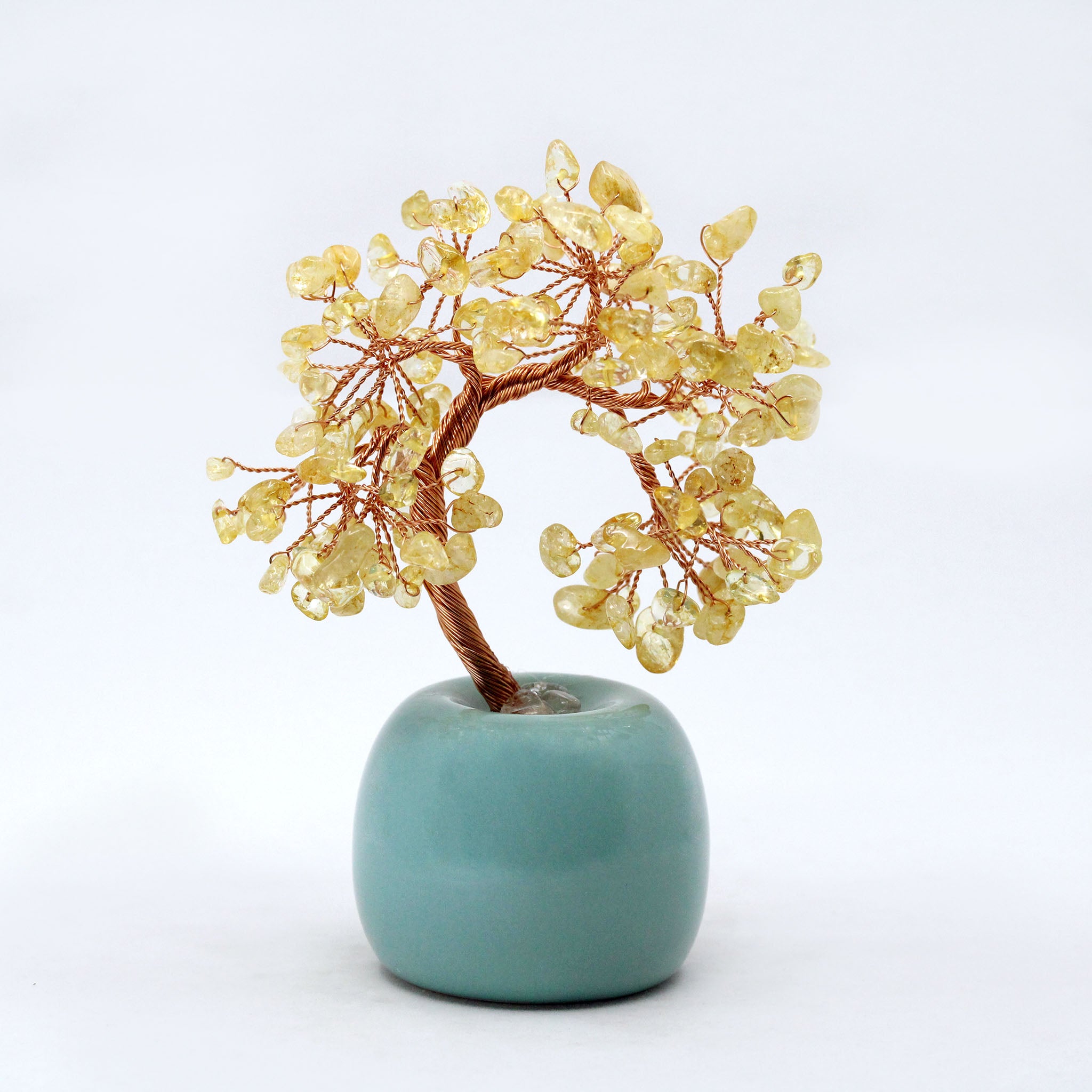 Wire Gem Tree on Round Base