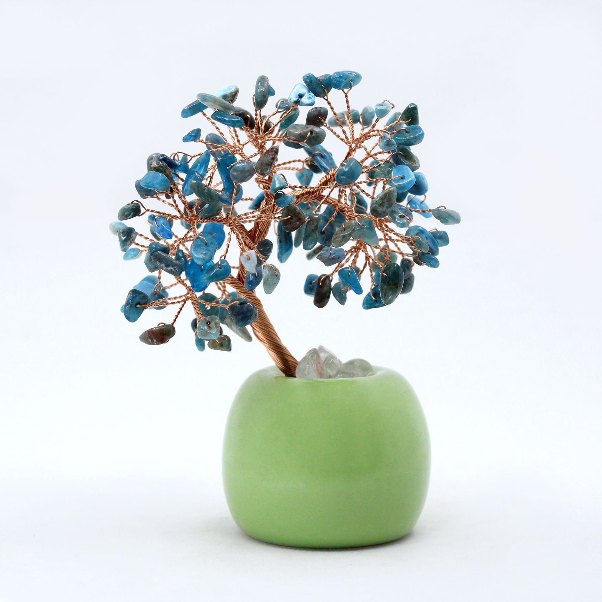 Wire Gem Tree on Round Base