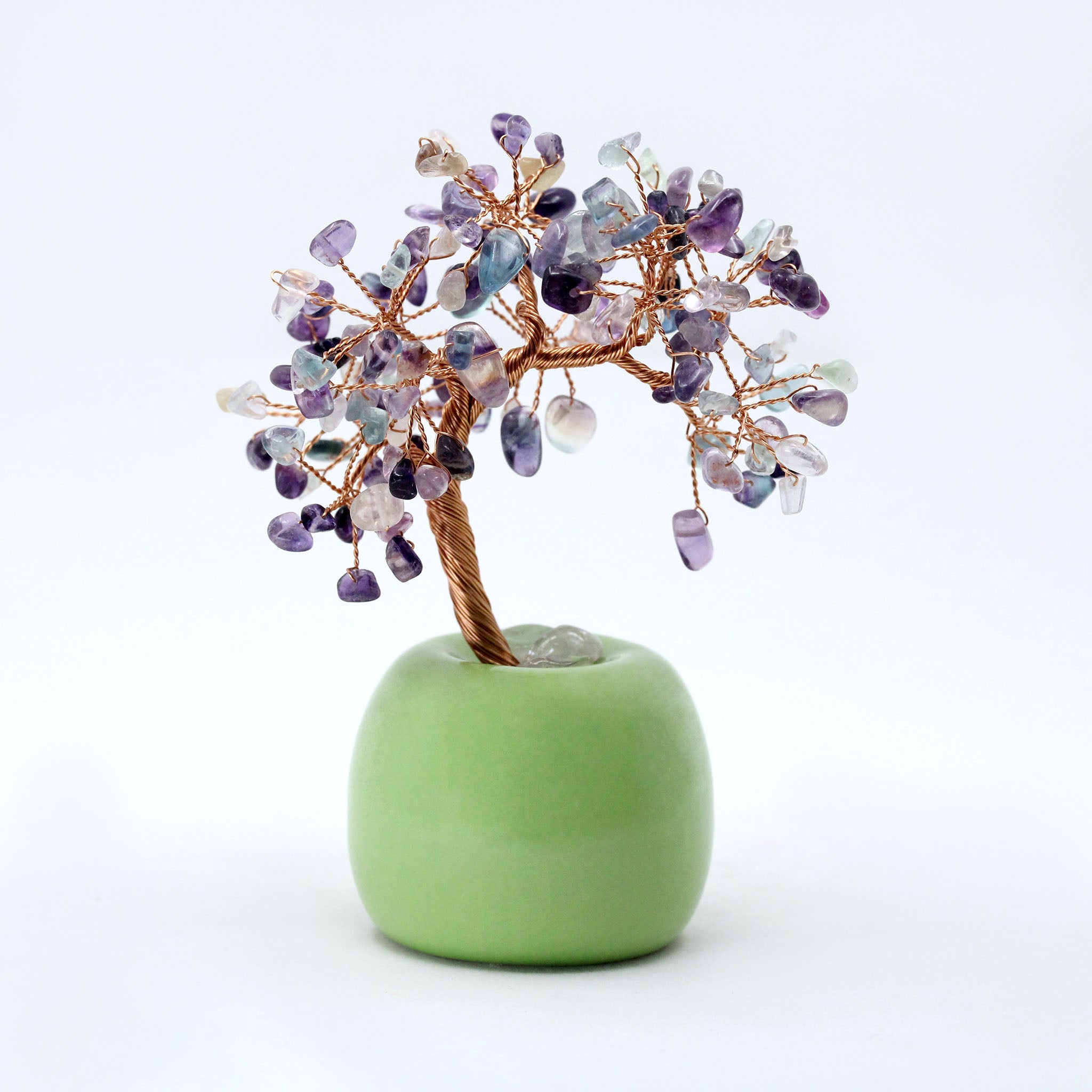 Wire Gem Tree on Round Base