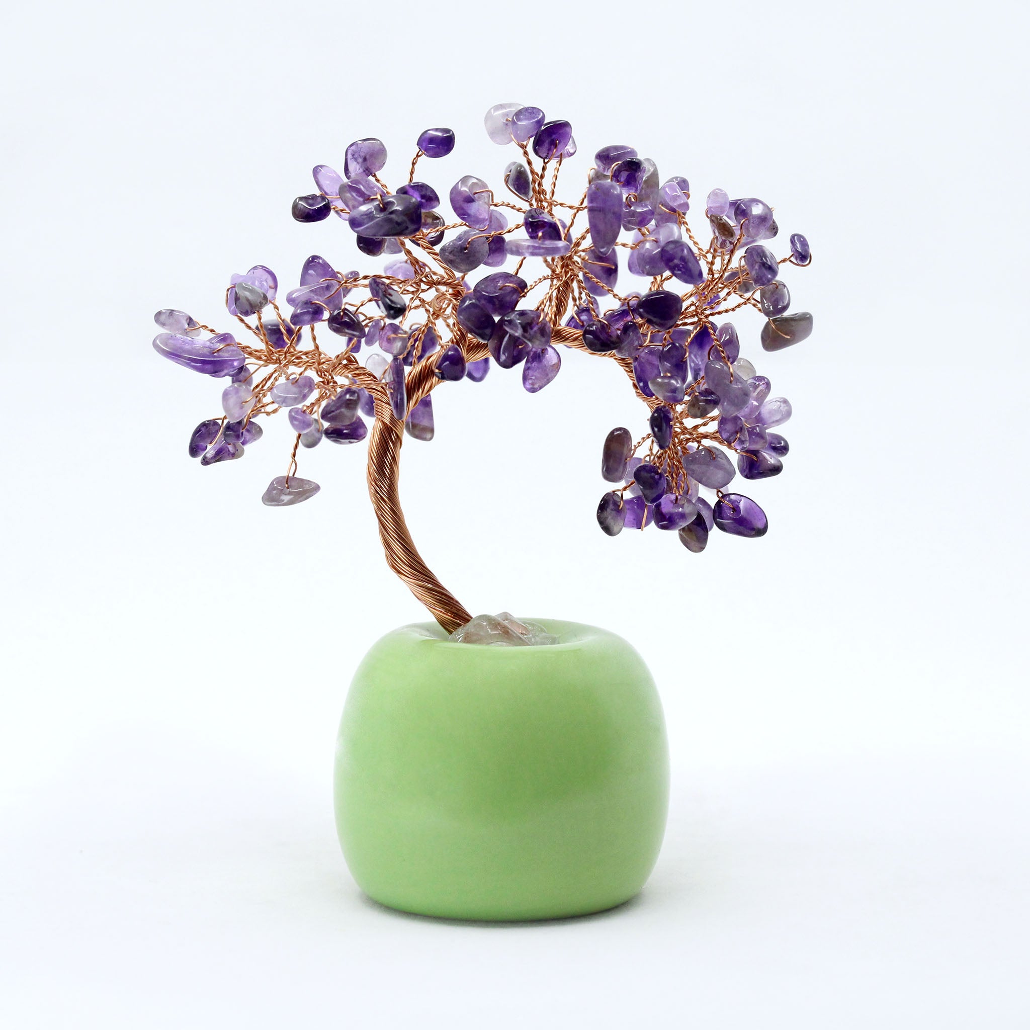 Wire Gem Tree on Round Base