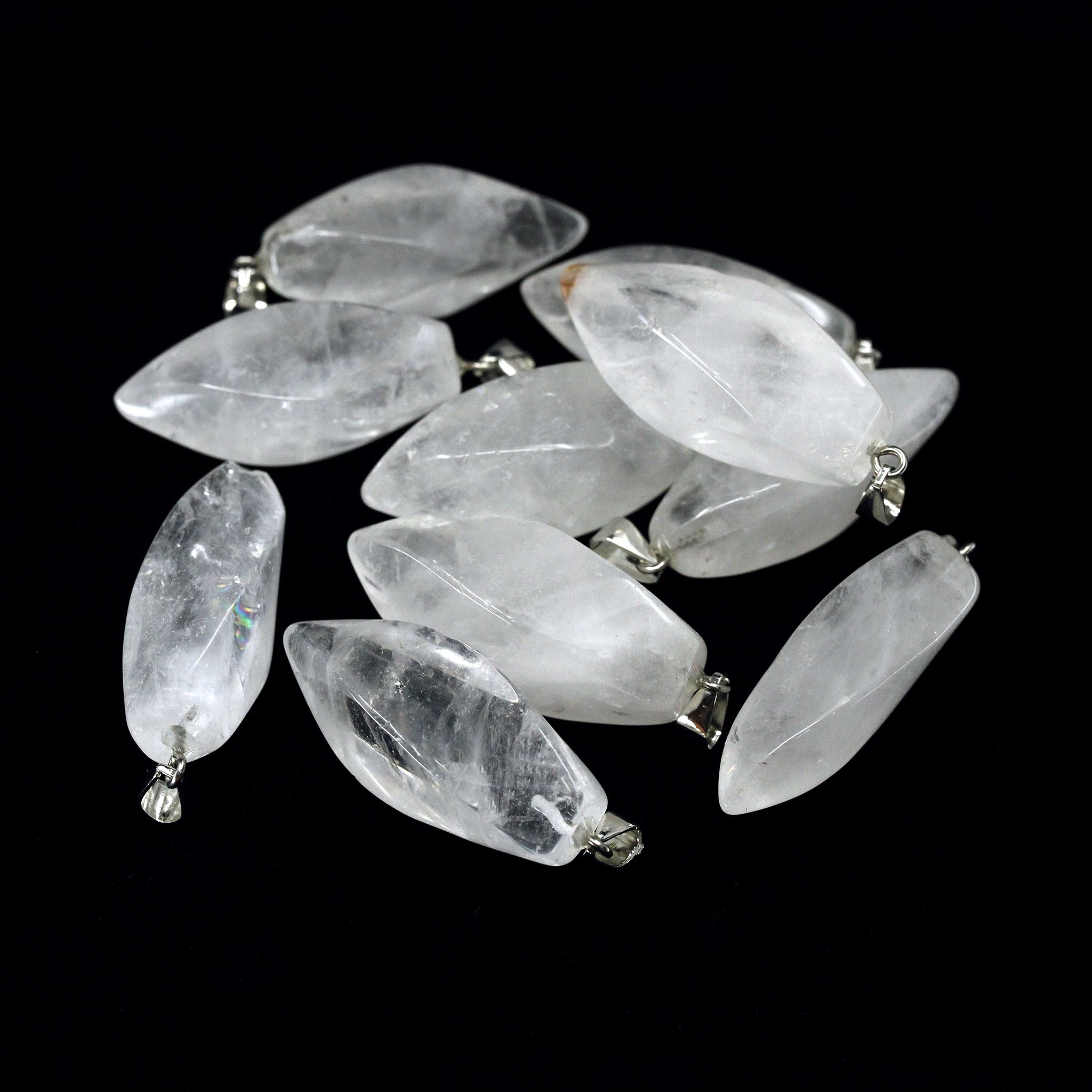 Twisted Teardrop Pendant - 10 Pcs