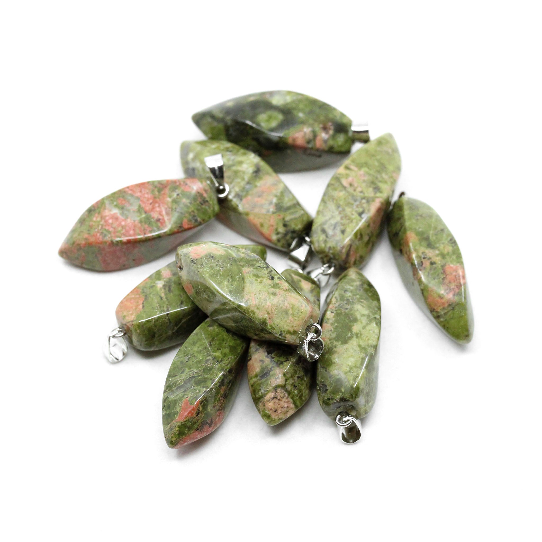 Twisted Teardrop Pendant - 10 Pcs