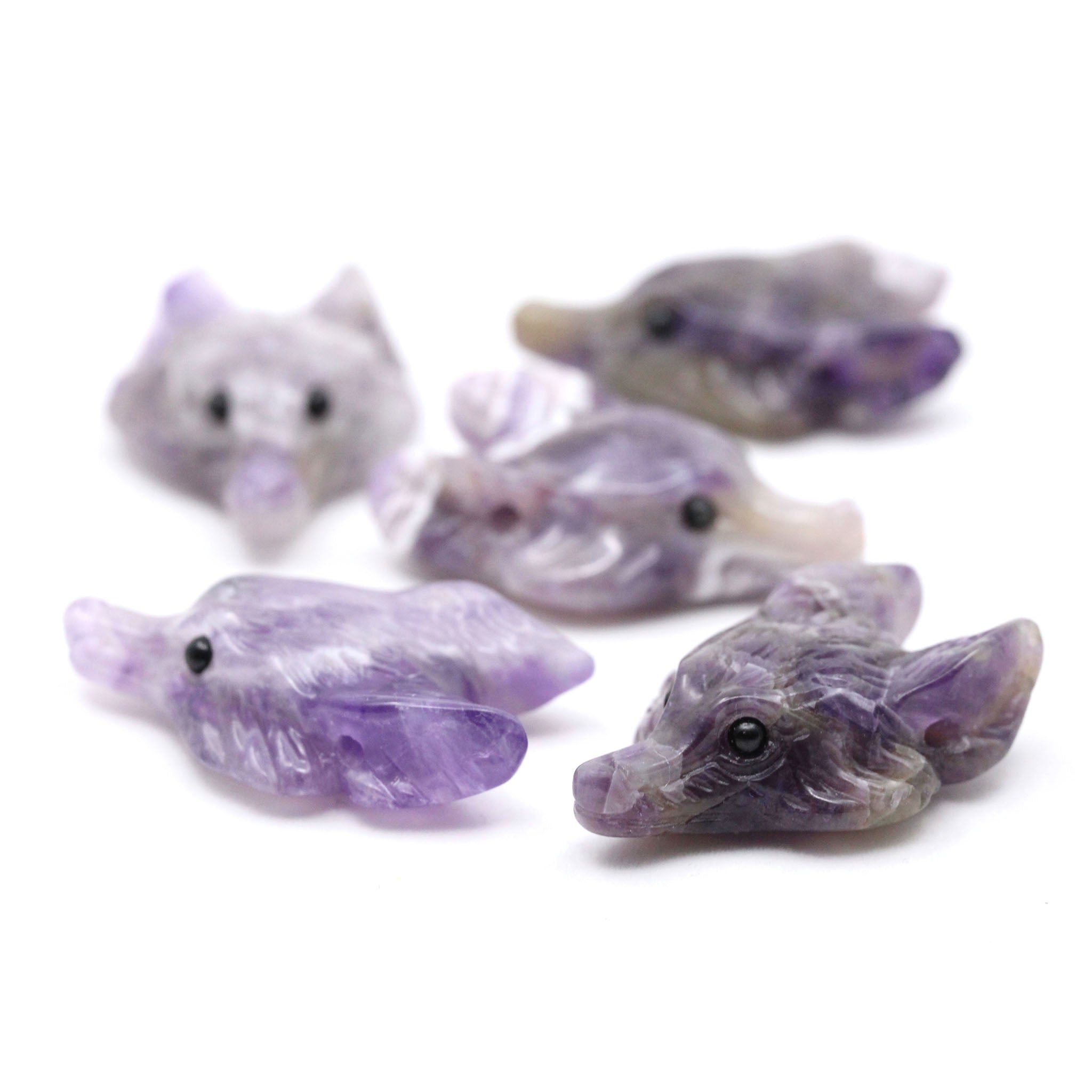 Wolf Head Pendant - 5 Pcs