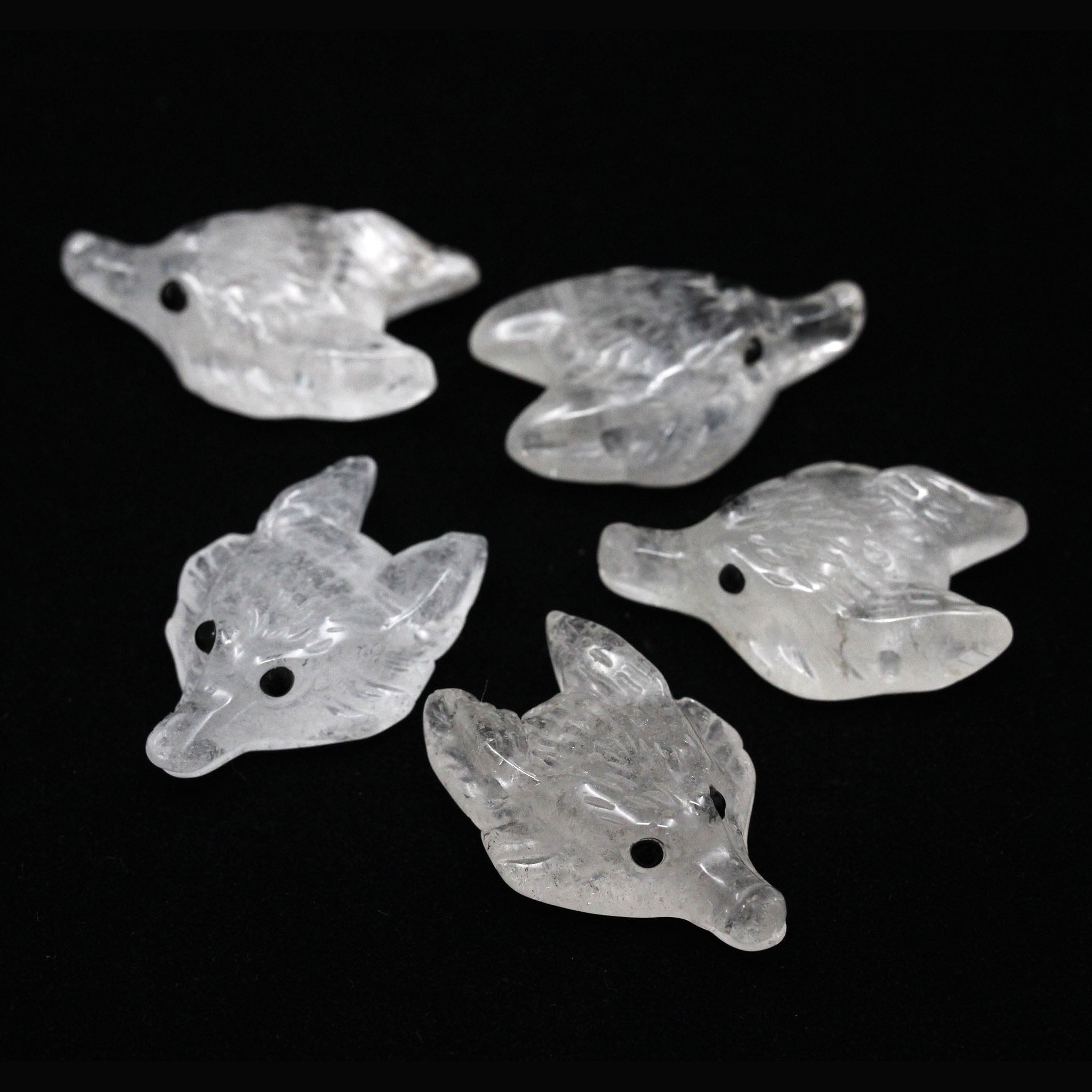 Wolf Head Pendant - 5 Pcs
